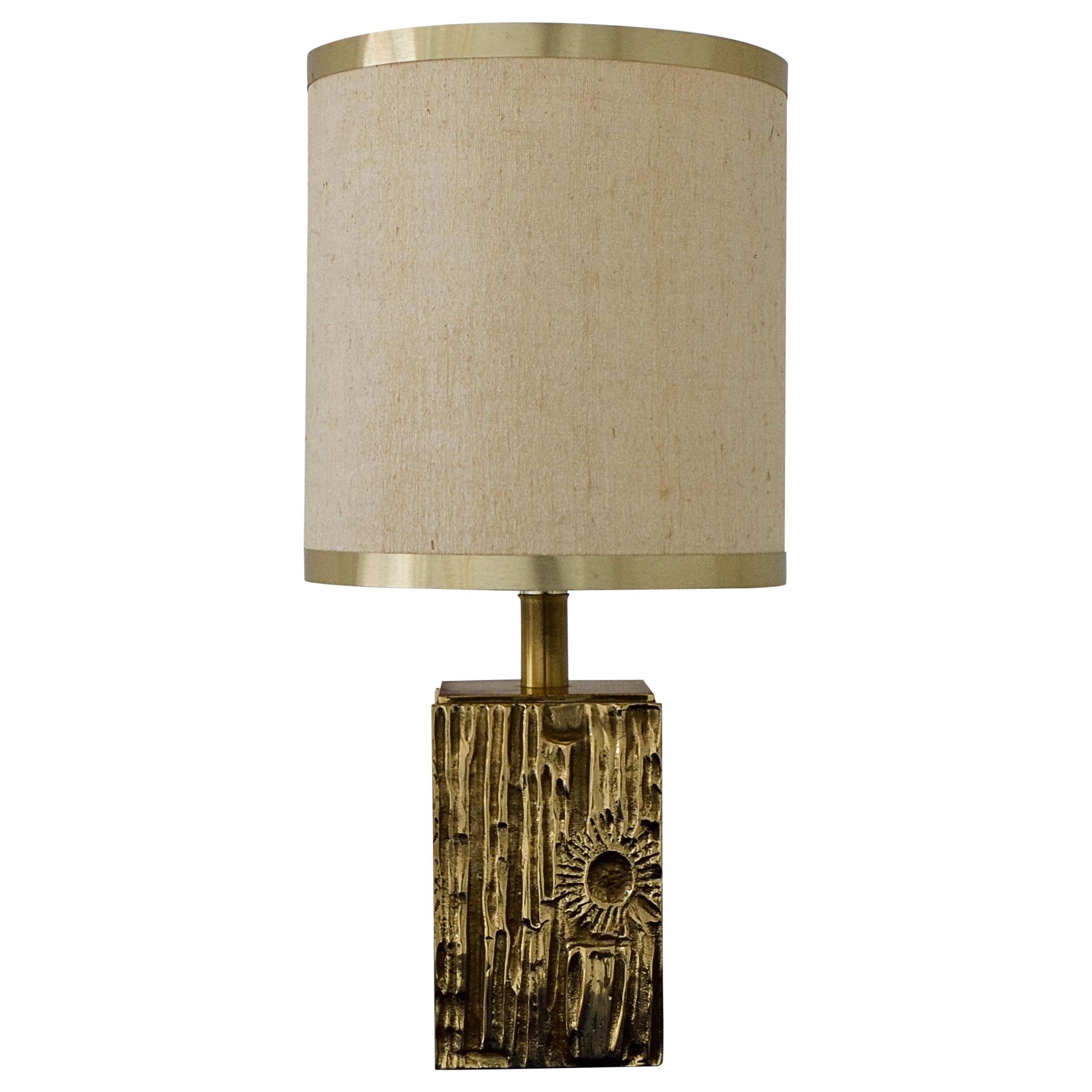Brass Table Lamp Attributet to Luciano Frigerio by Frigerio Di Diseo, Italy