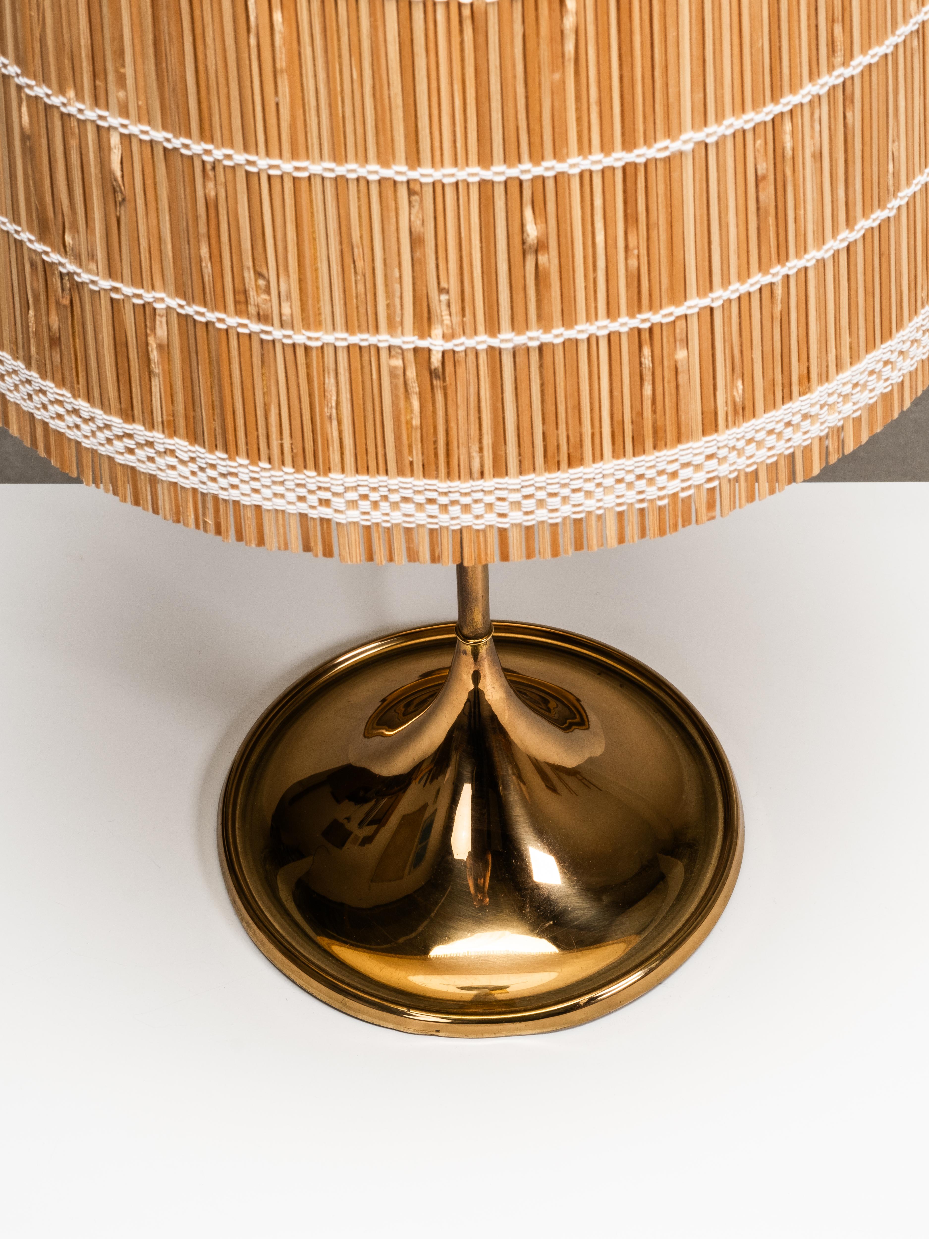 Lampada da tavolo in ottone B-024 di Alf Svensson e Yngvar Sandström per Bergboms, 1960 in vendita 1