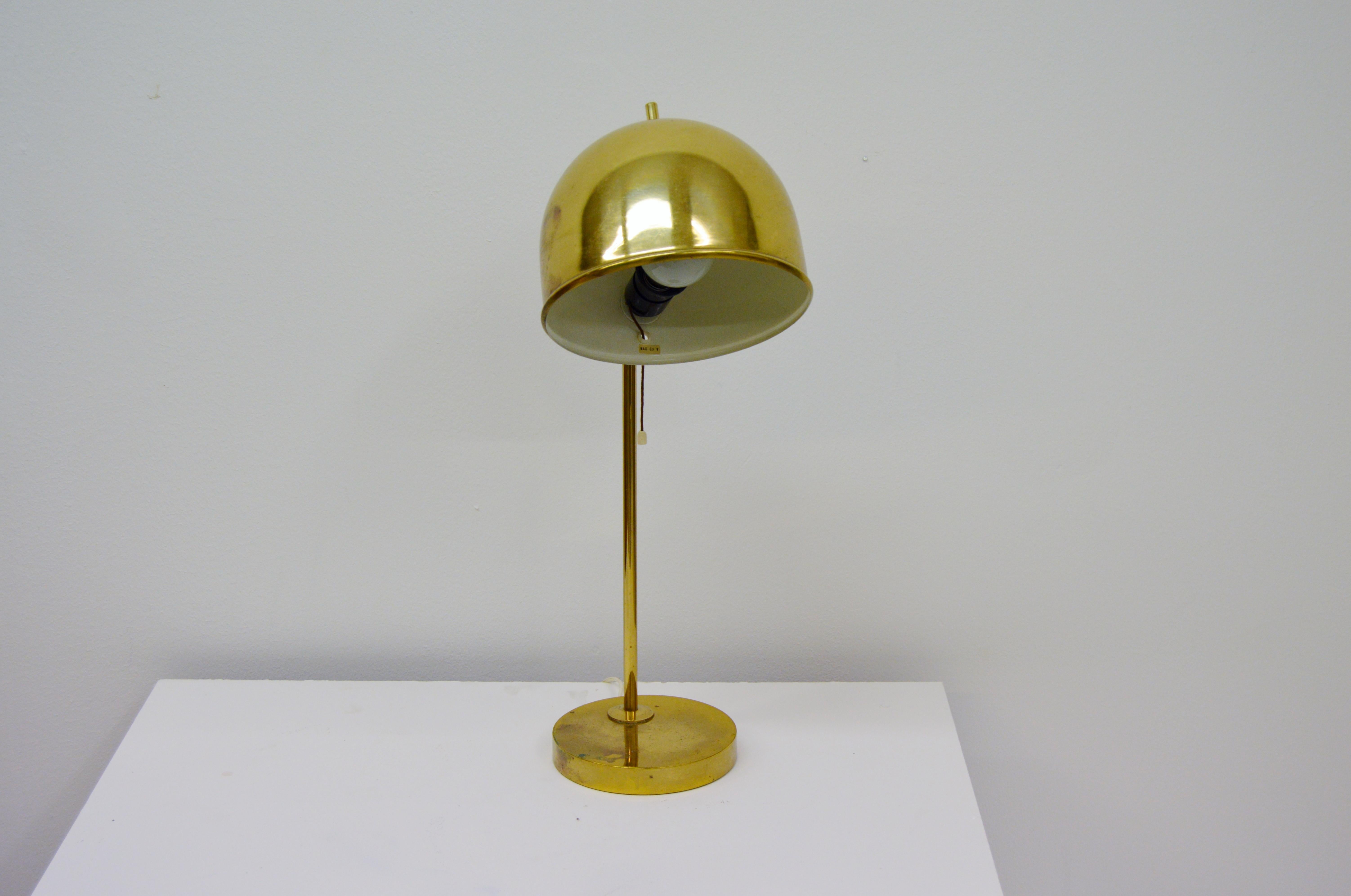 Scandinavian Modern Brass Table Lamp B-075 by Bergboms
