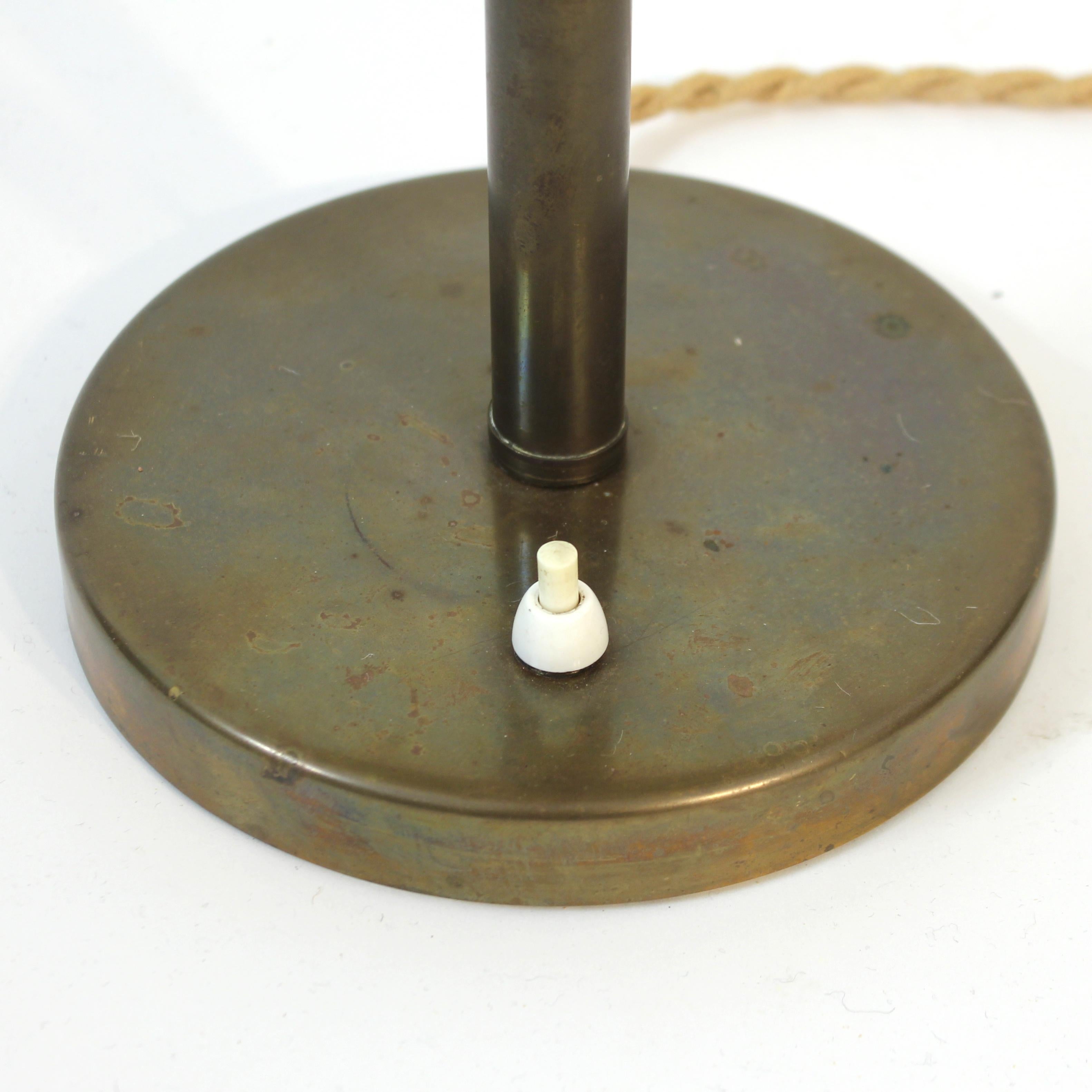 Brass table lamp by ASEA, Attributed to Hans Bergström, 1950s For Sale 9