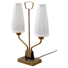 Lampe de table en laiton par ASEA Belysning, Suède, années 1950