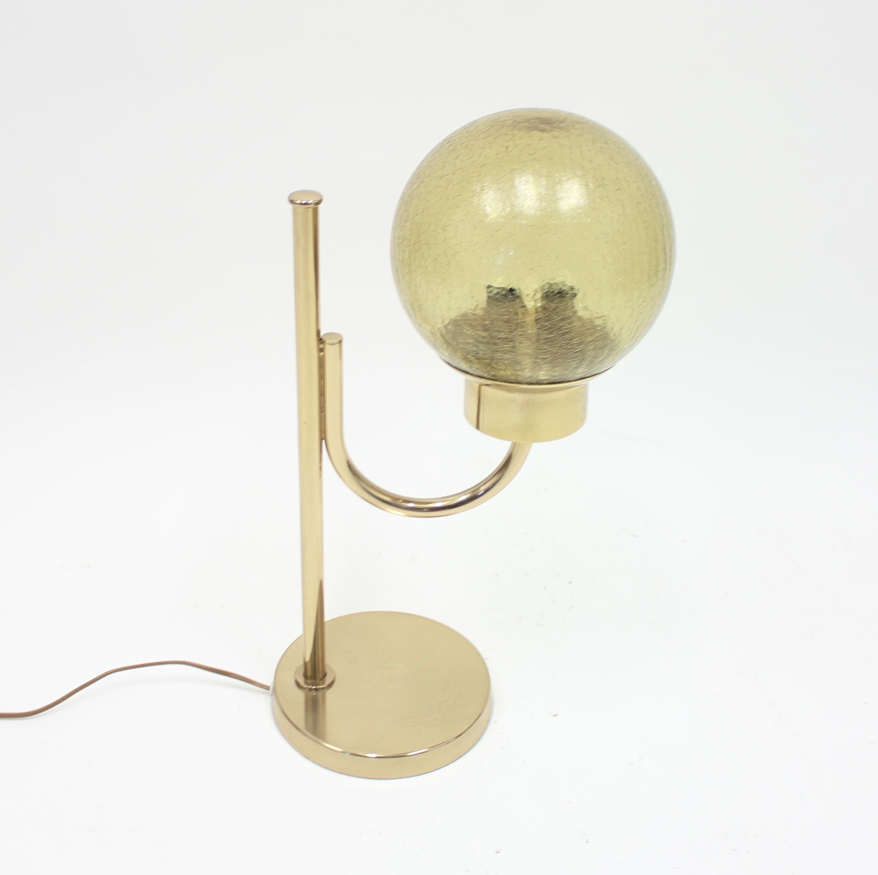 Scandinavian Modern Brass Table Lamp by Bergboms, Model B-090, 1970s