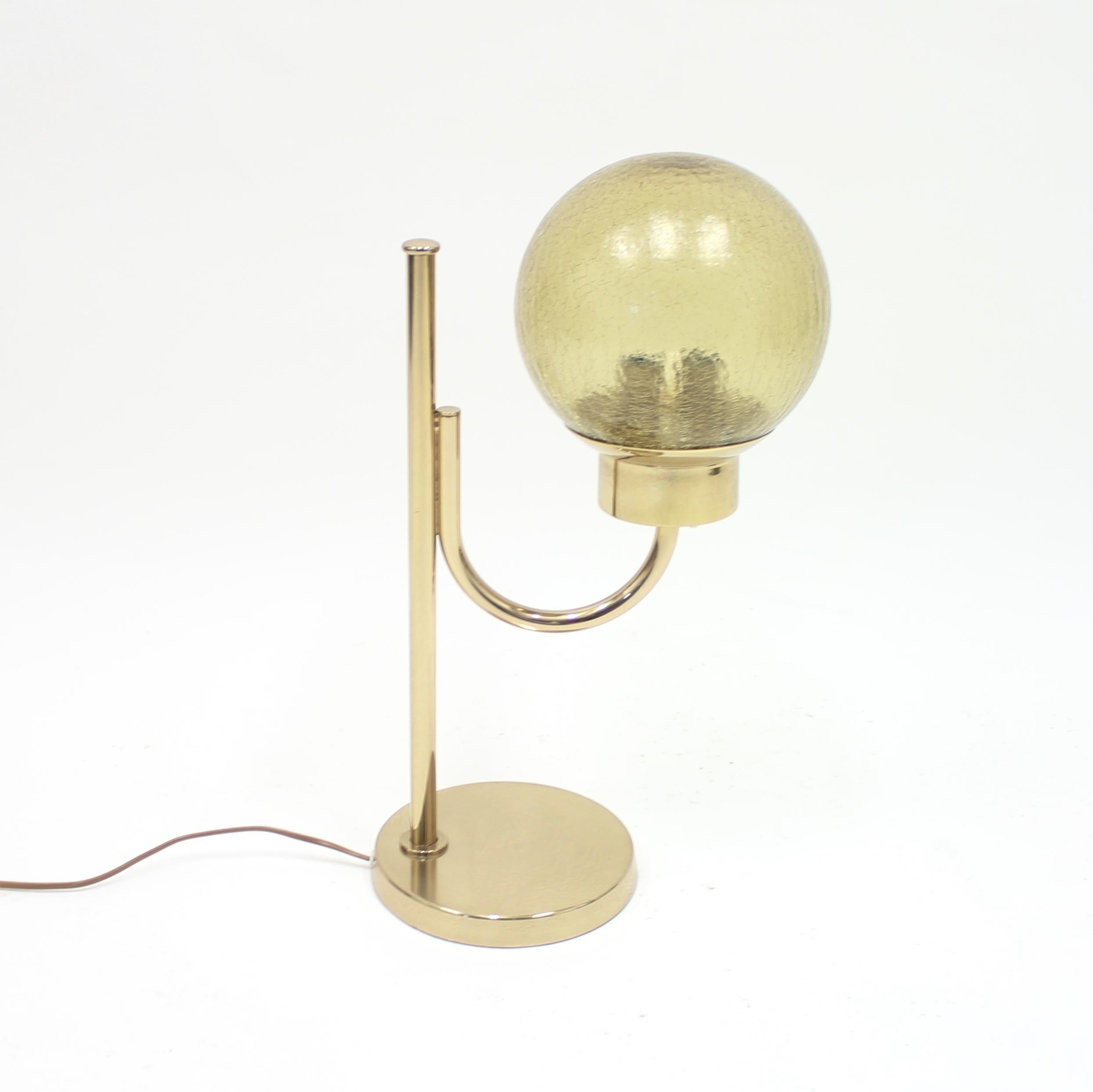 Swedish Brass Table Lamp by Bergboms, Model B-090, 1970s