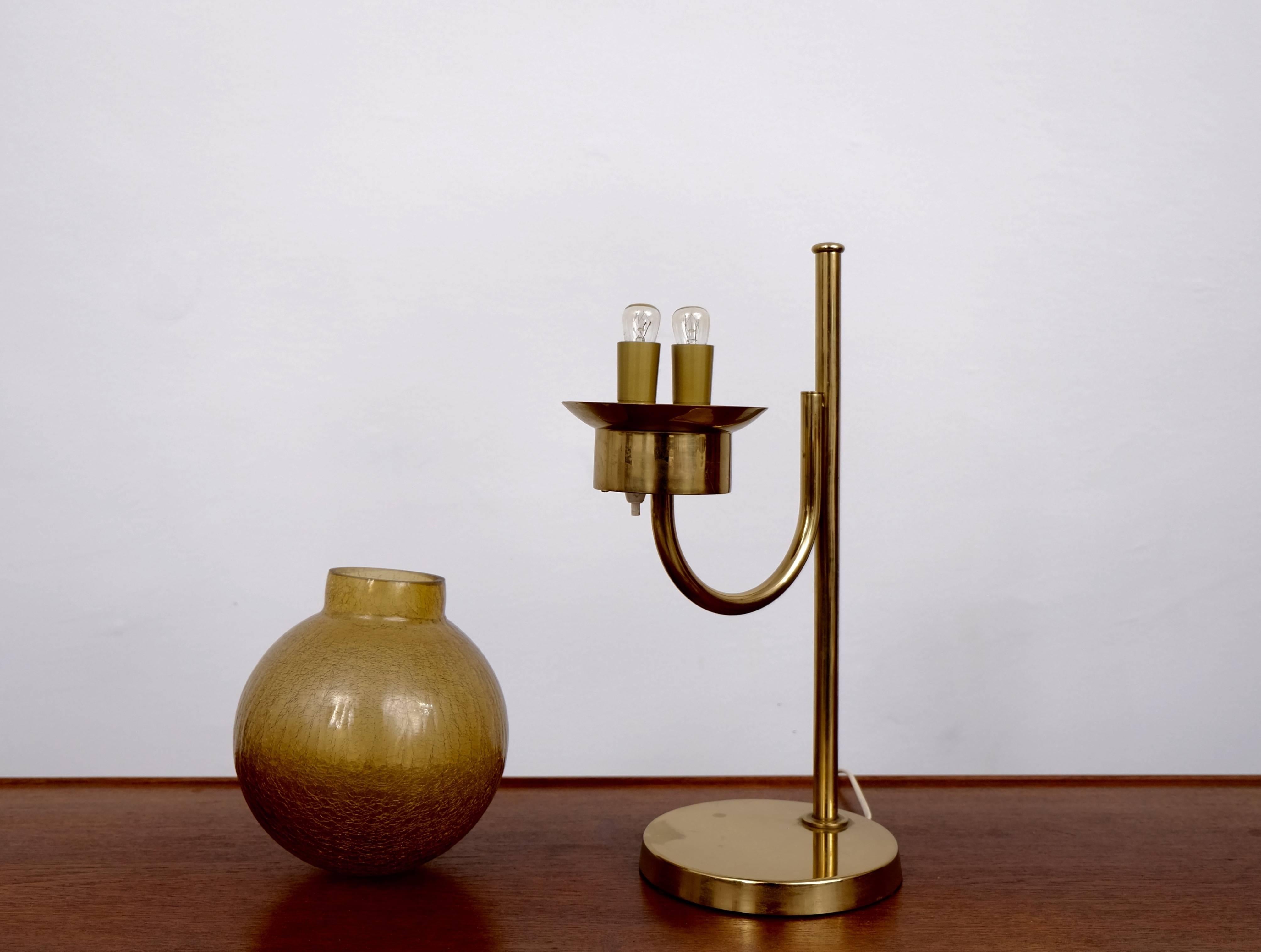 Brass Table Lamp by Bergboms Model B-090 1
