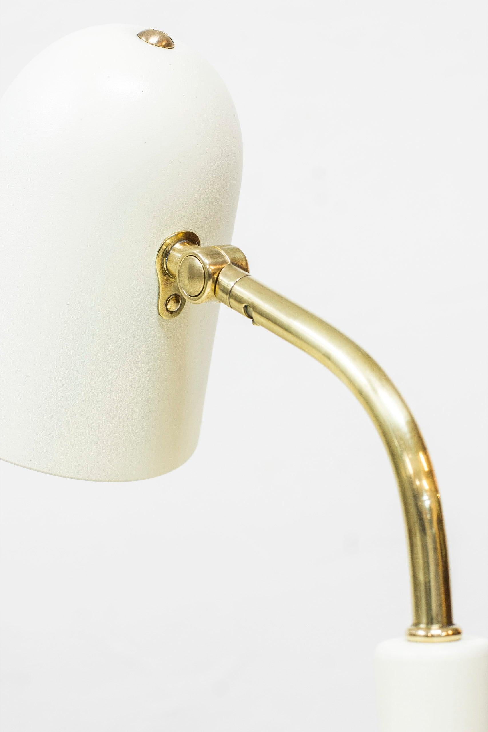 Brass Table Lamp by Bertil Brisborg for Nordiska Kompaniet, Swedish modern For Sale 3