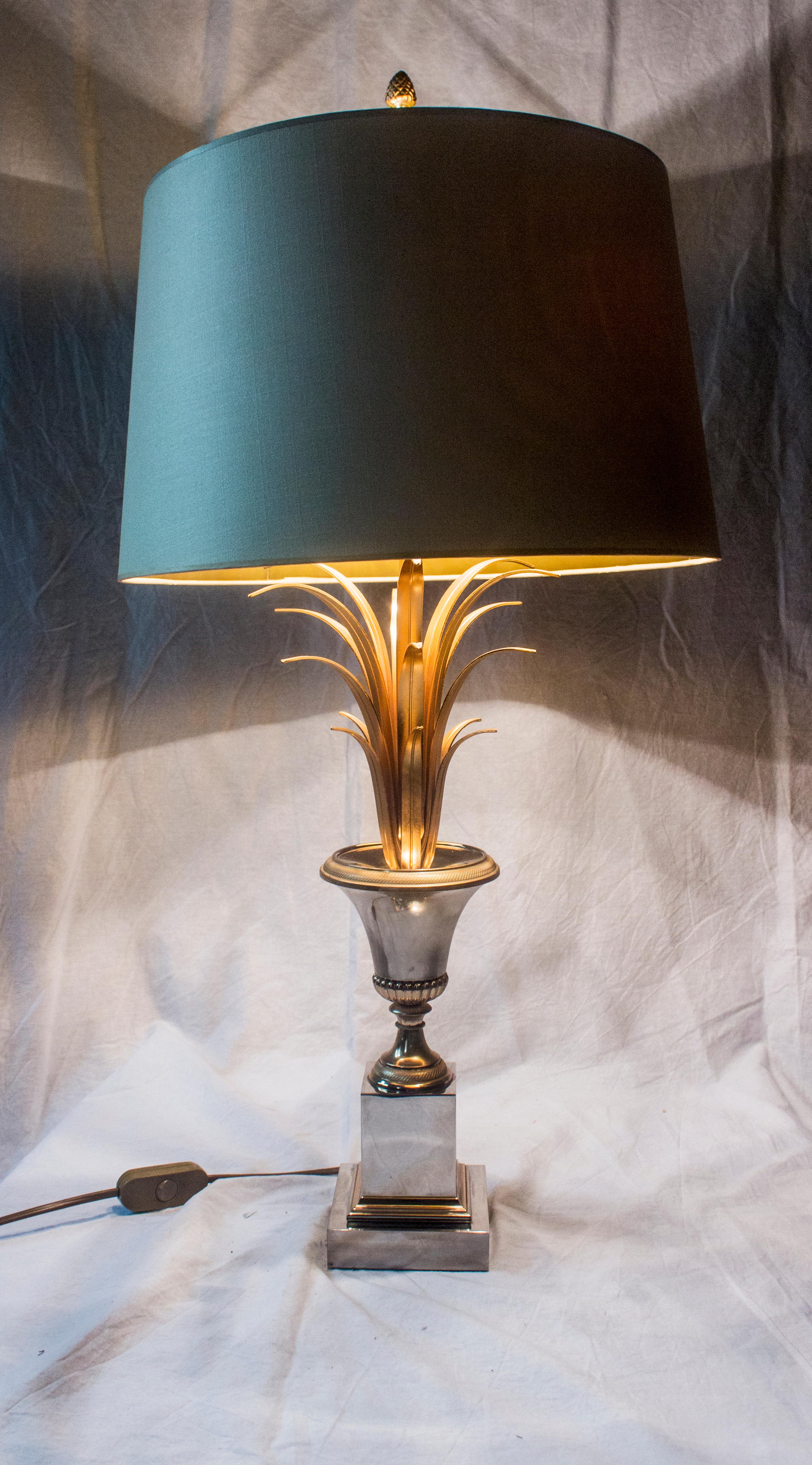 Belgian Brass Table Lamp by Boulanger, 1980s, Belgium For Sale