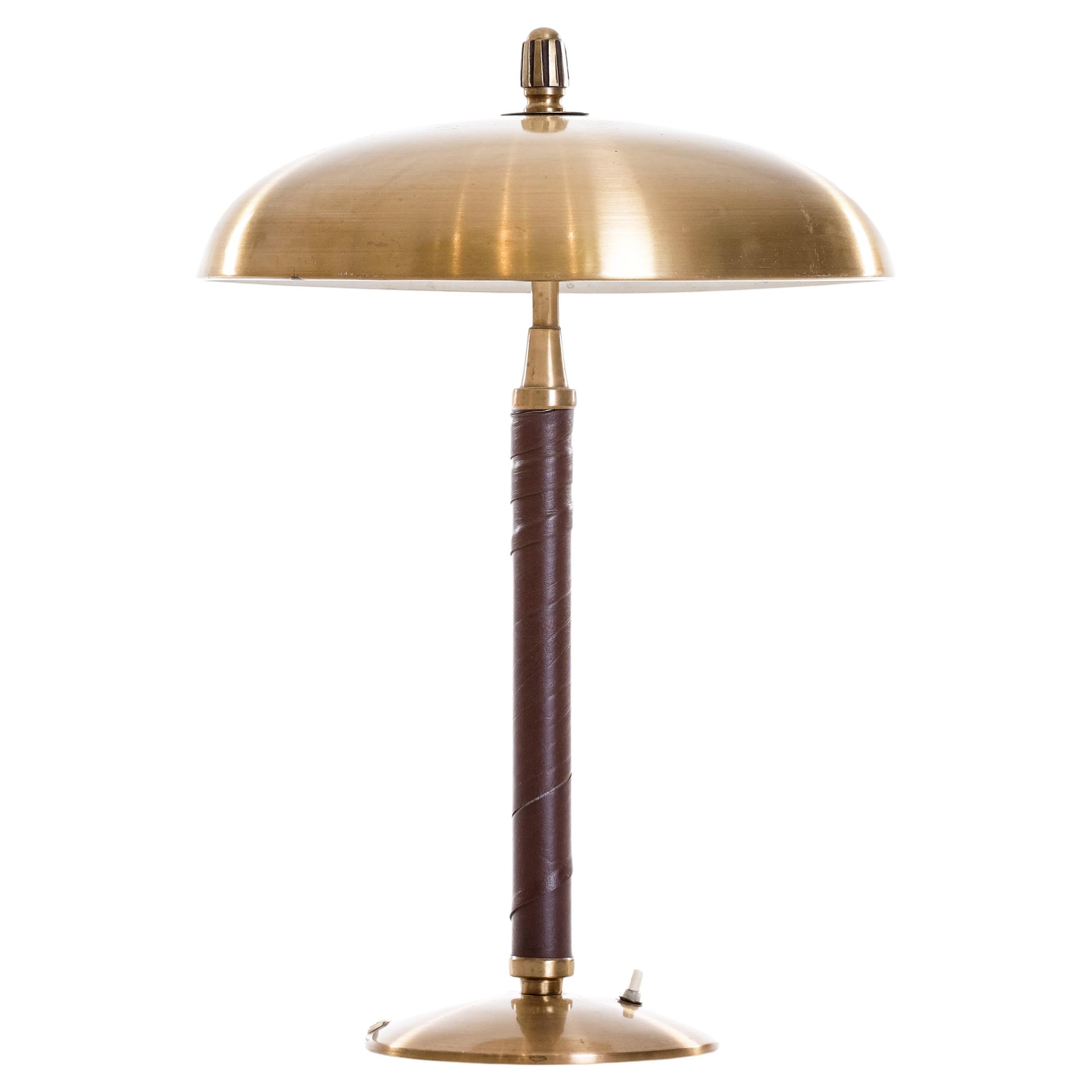 Brass Table Lamp by Einar Bäckström Model 5013, Sweden, 1950s