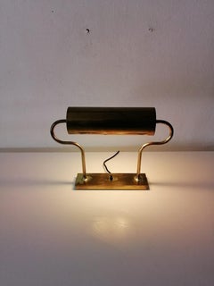 Solid Brass Adjustable Table Lamp by Florian Schulz, 1970s Germany