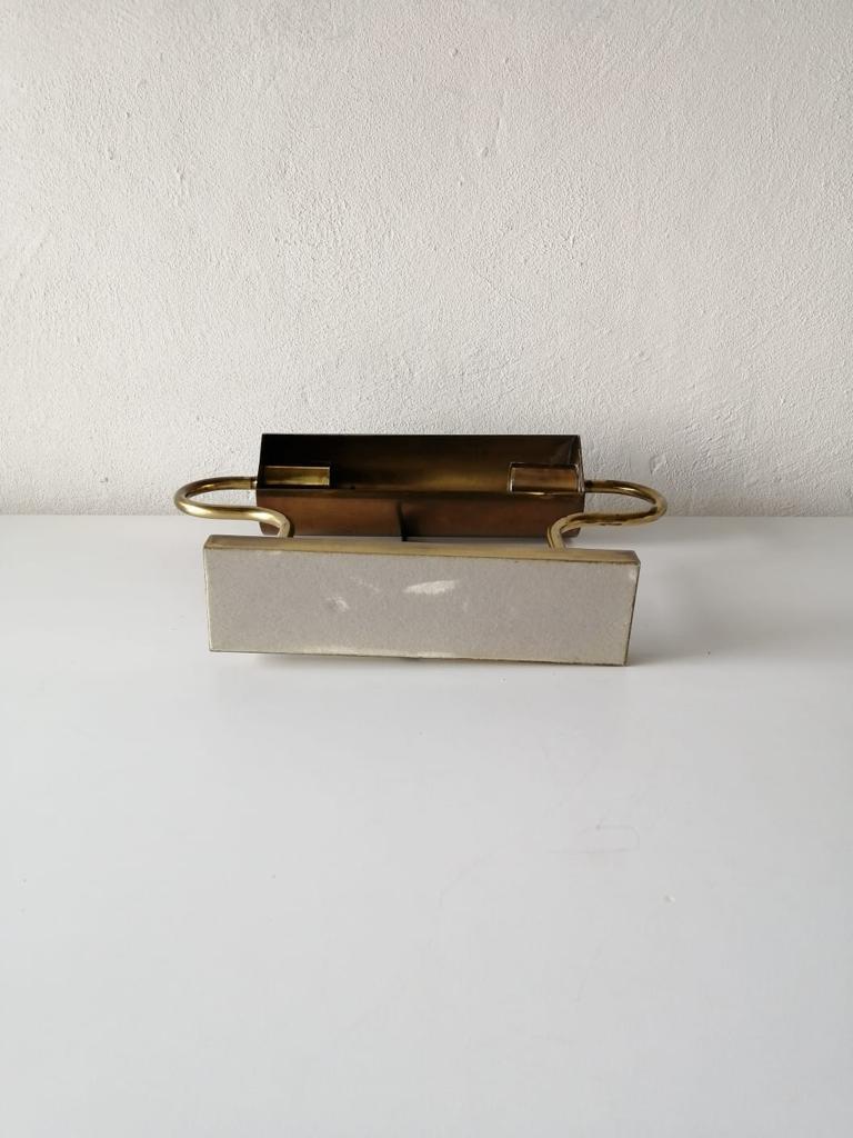 Metal Solid Brass Adjustable Table Lamp by Florian Schulz, 1970s Germany For Sale