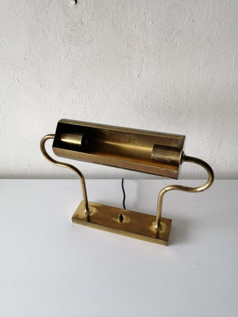 Solid Brass Adjustable Table Lamp by Florian Schulz, 1970s Germany For Sale 2