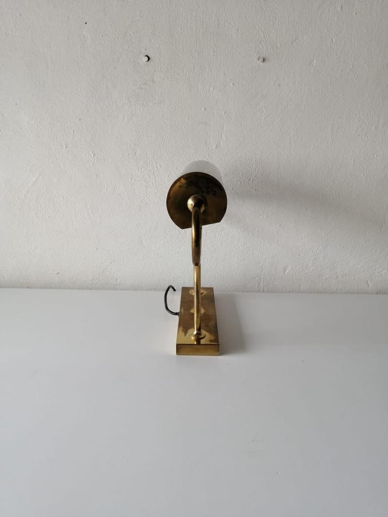 Solid Brass Adjustable Table Lamp by Florian Schulz, 1970s Germany For Sale 3