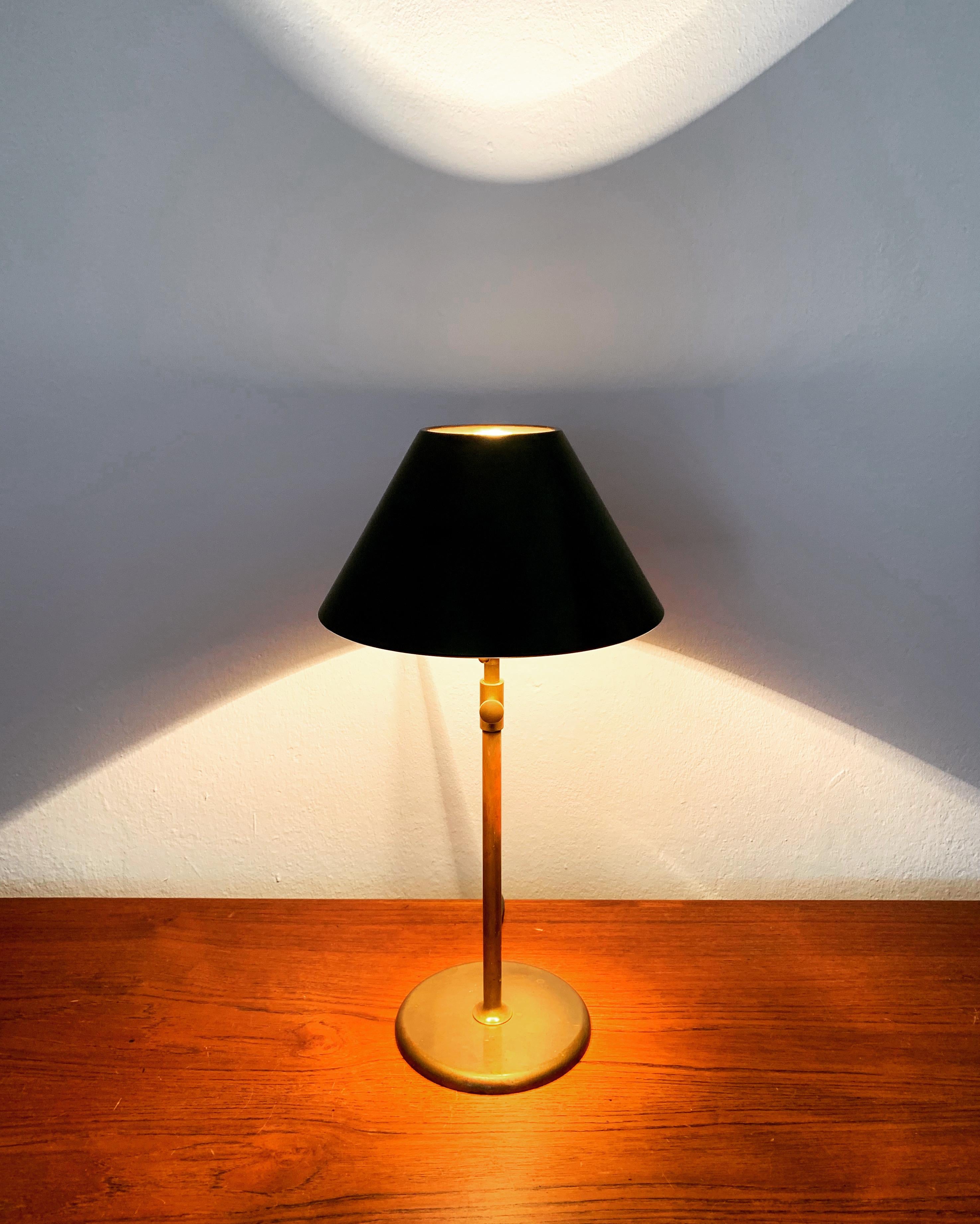 Brass Table Lamp by Florian Schulz For Sale 4