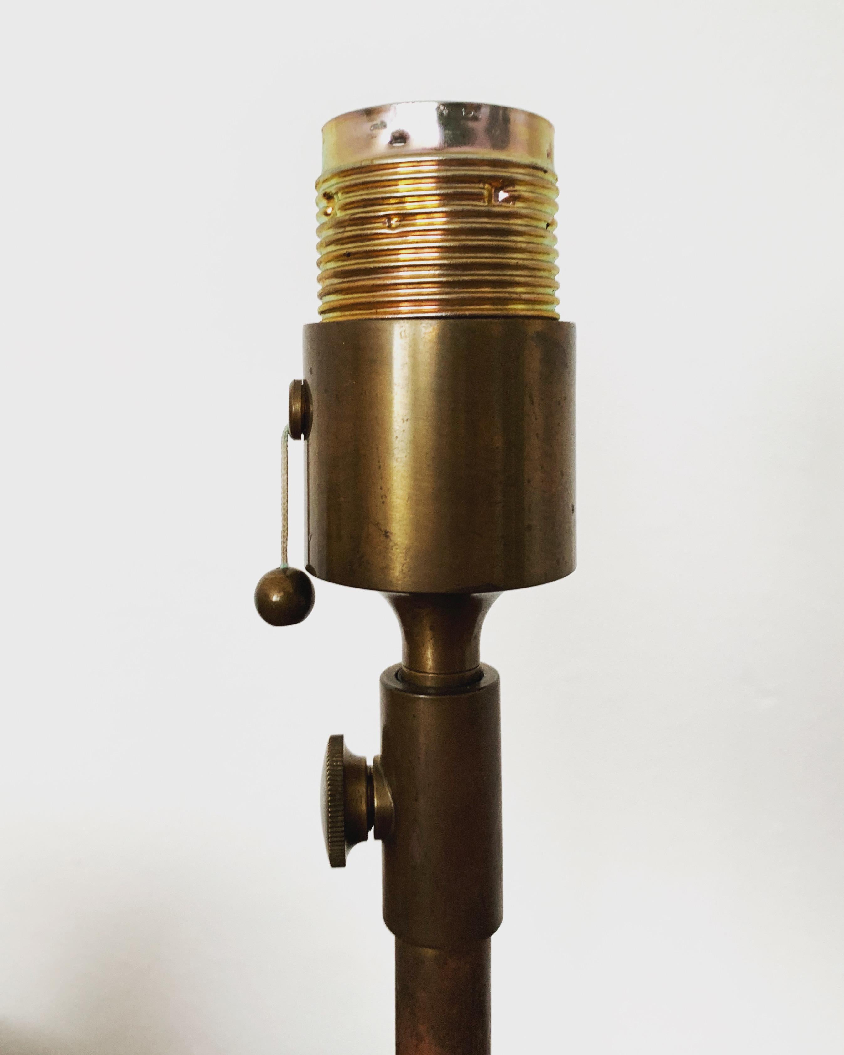 Brass Table Lamp by Florian Schulz For Sale 7