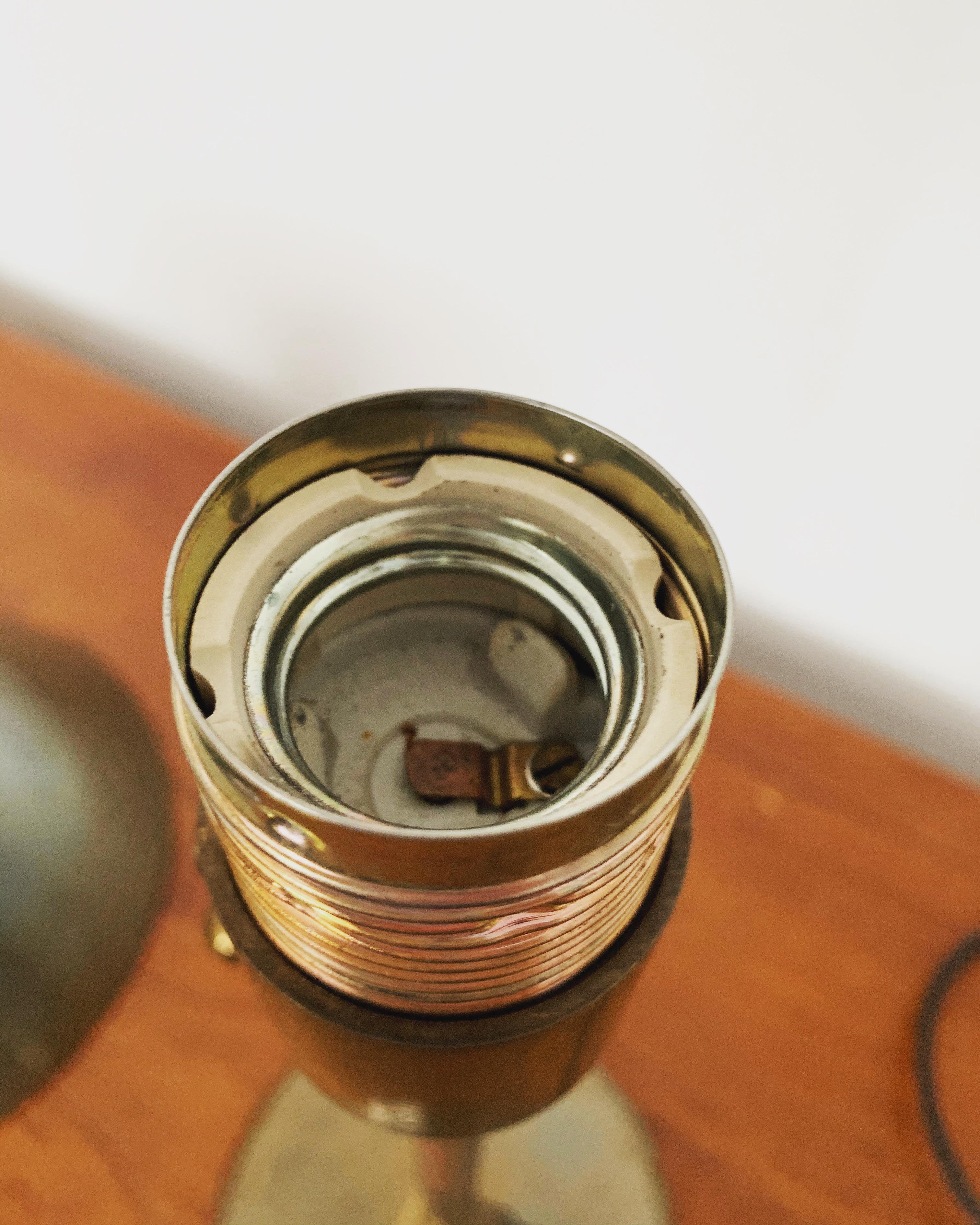 Brass Table Lamp by Florian Schulz For Sale 8
