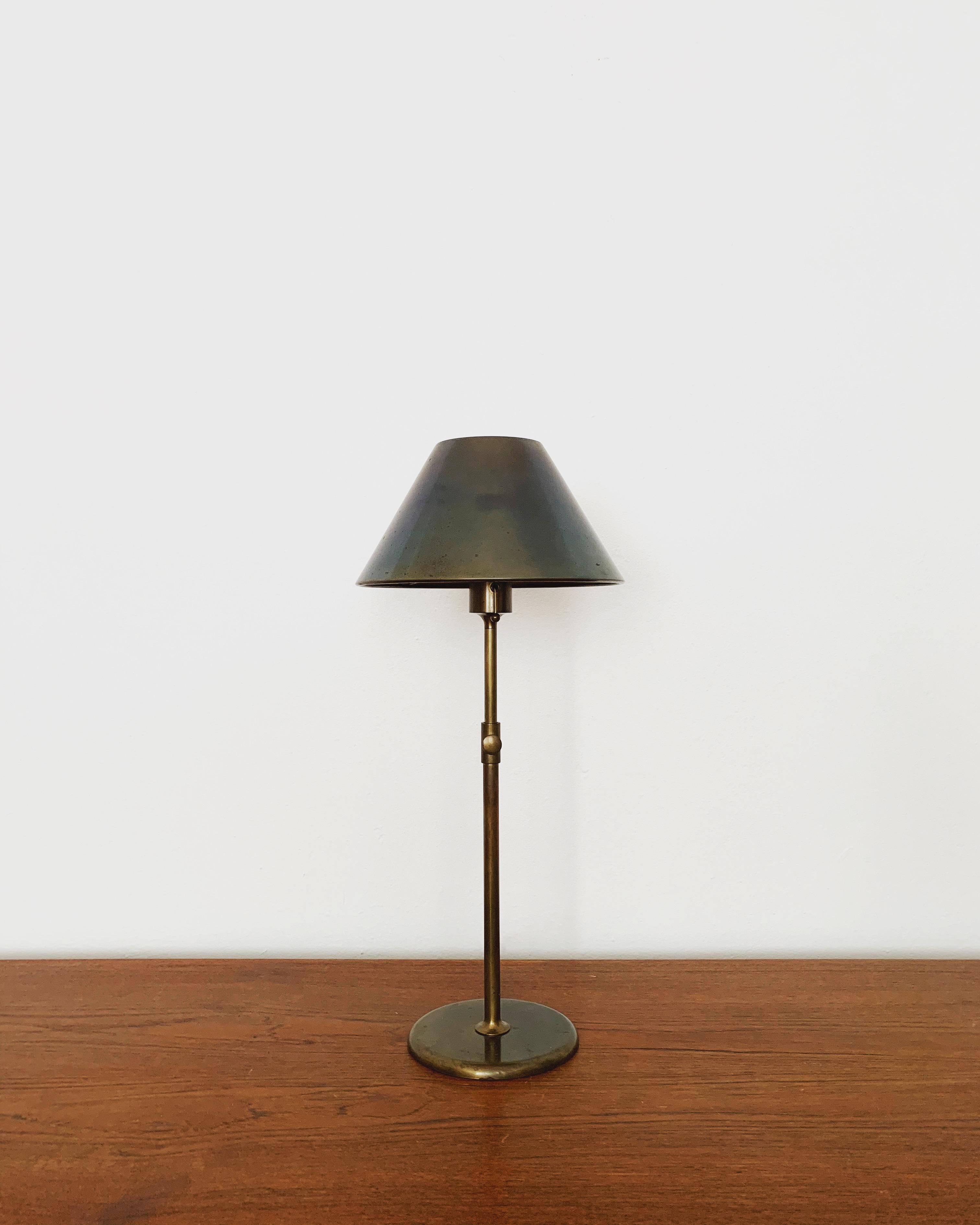 Mid-Century Modern Brass Table Lamp by Florian Schulz For Sale