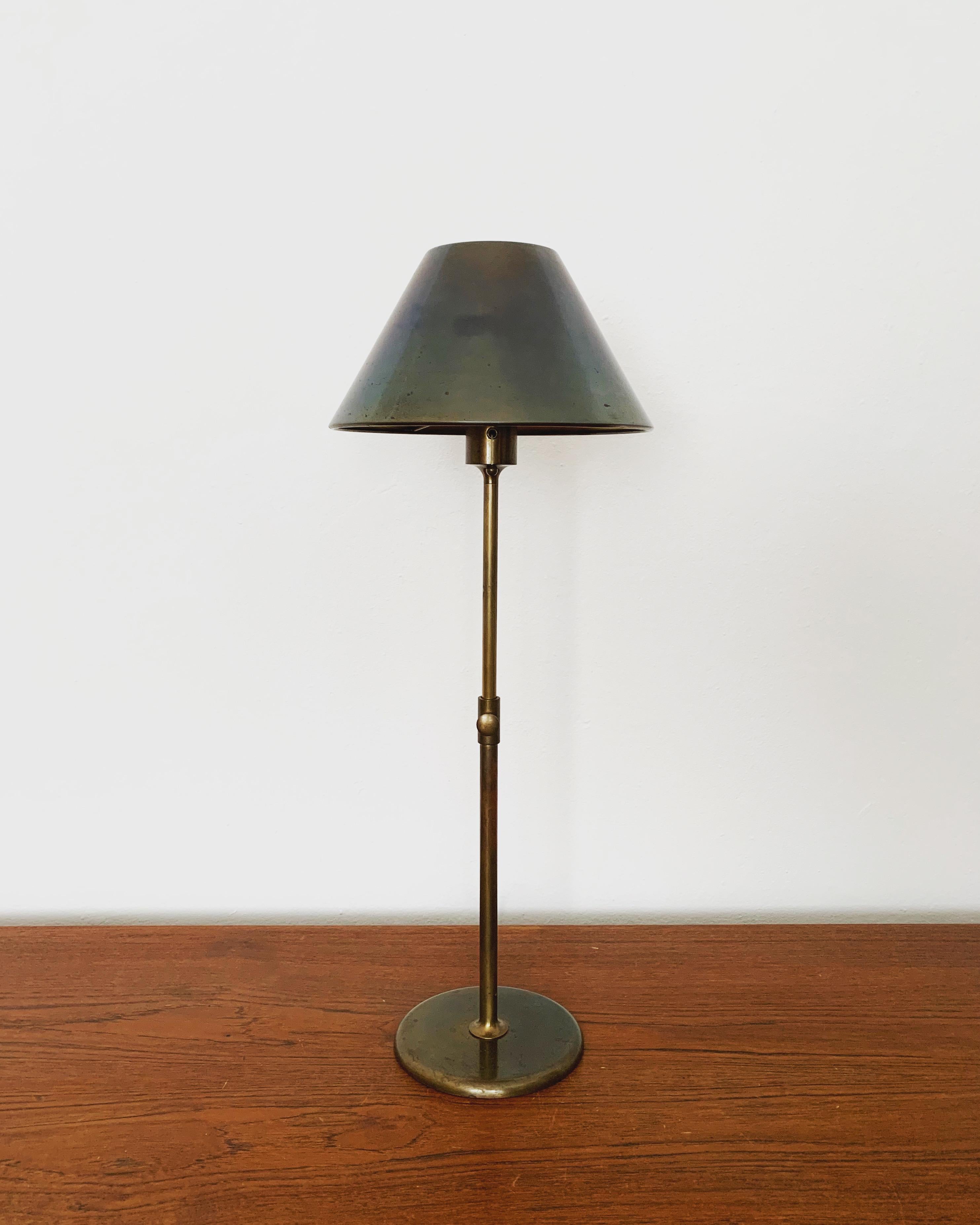 German Brass Table Lamp by Florian Schulz For Sale