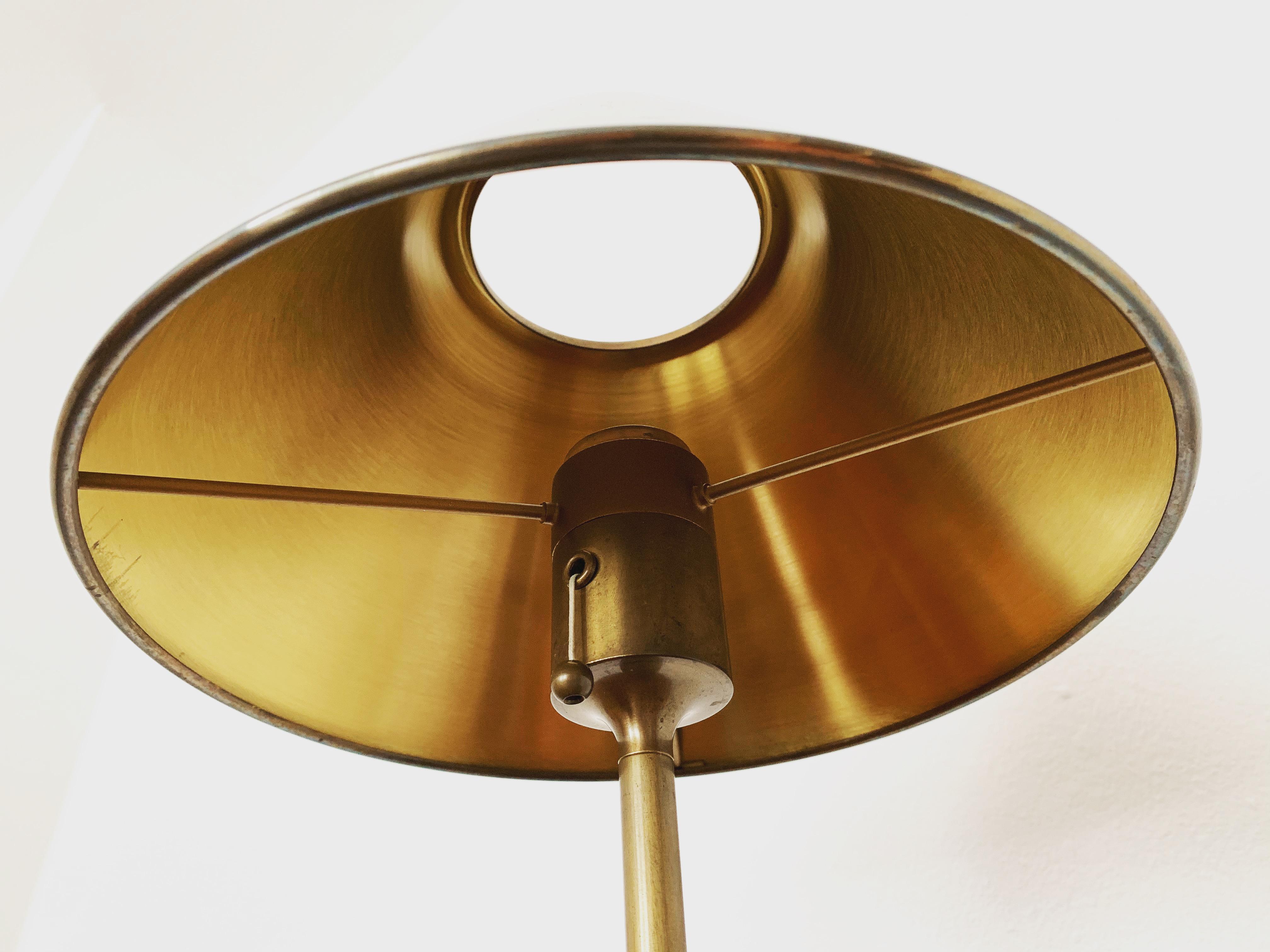 Brass Table Lamp by Florian Schulz For Sale 1