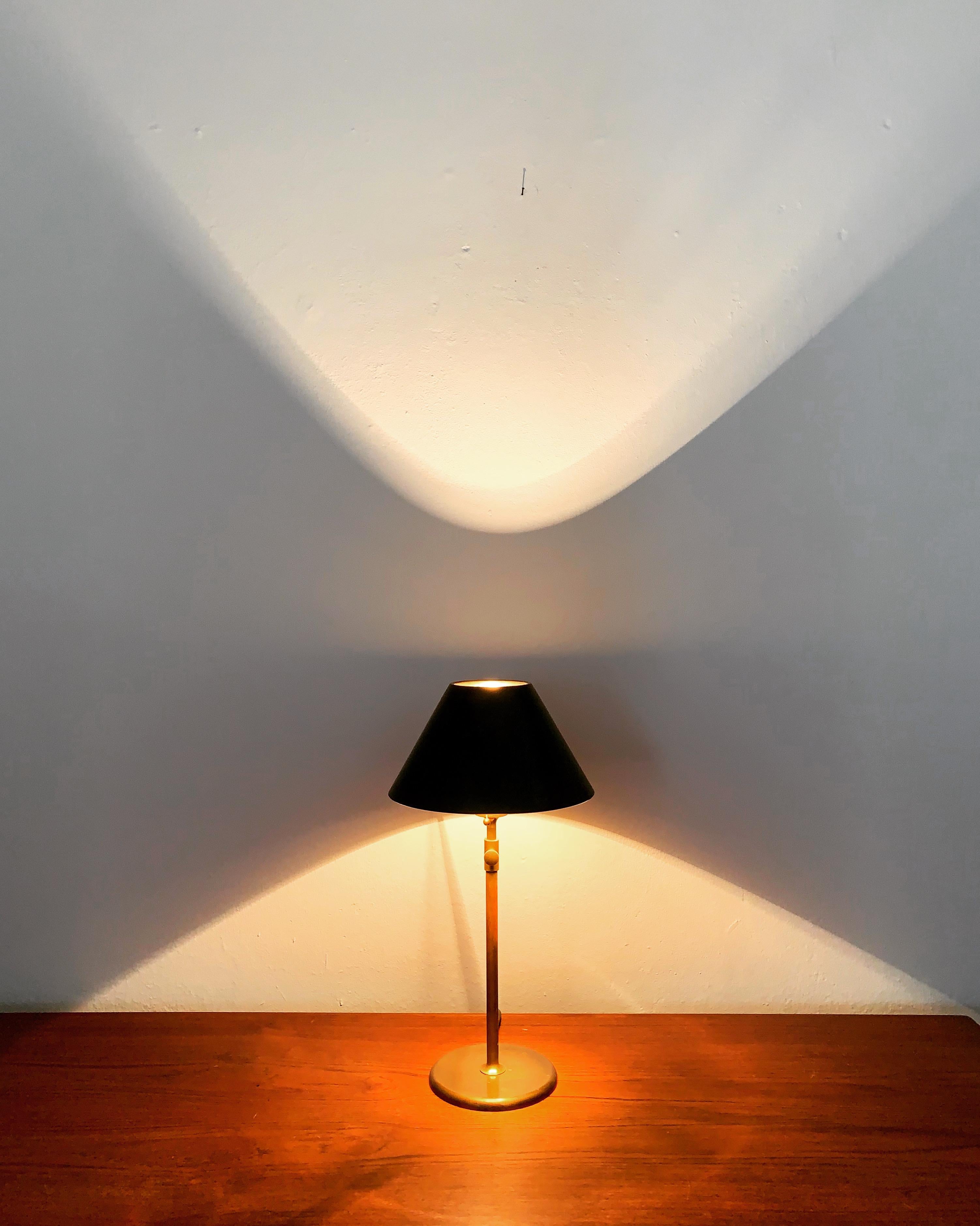 Brass Table Lamp by Florian Schulz For Sale 3