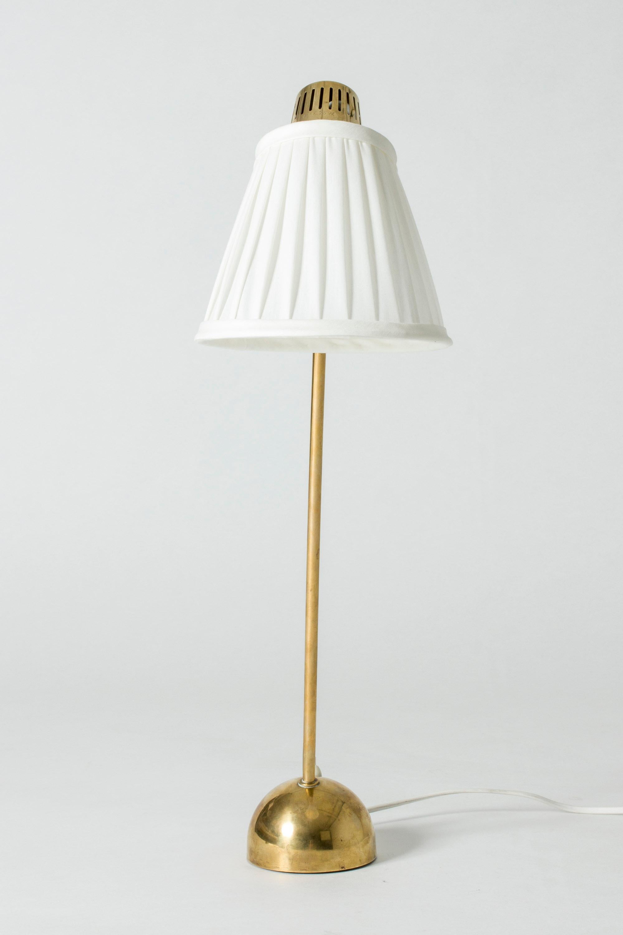 Scandinavian Modern Brass Table Lamp by Hans Bergström