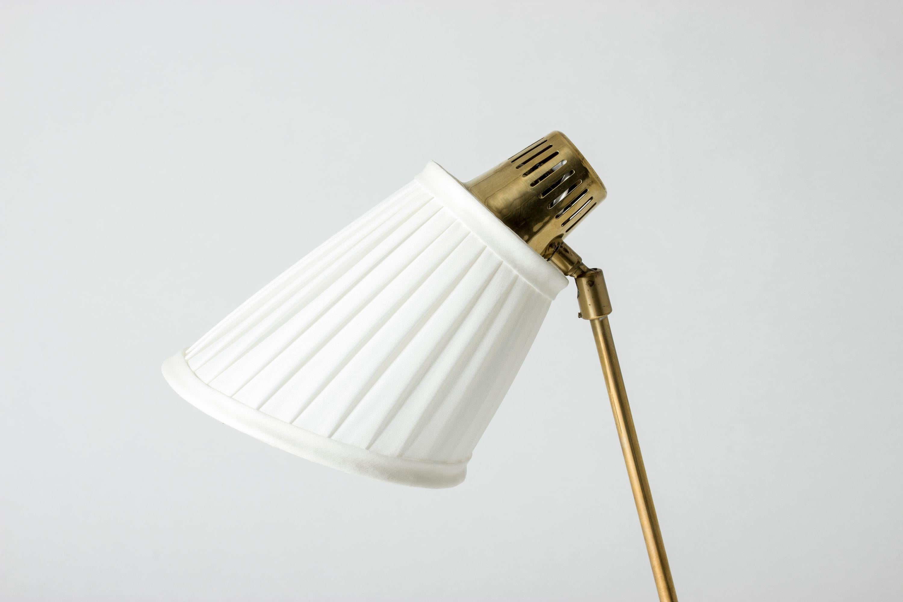 Swedish Brass Table Lamp by Hans Bergström