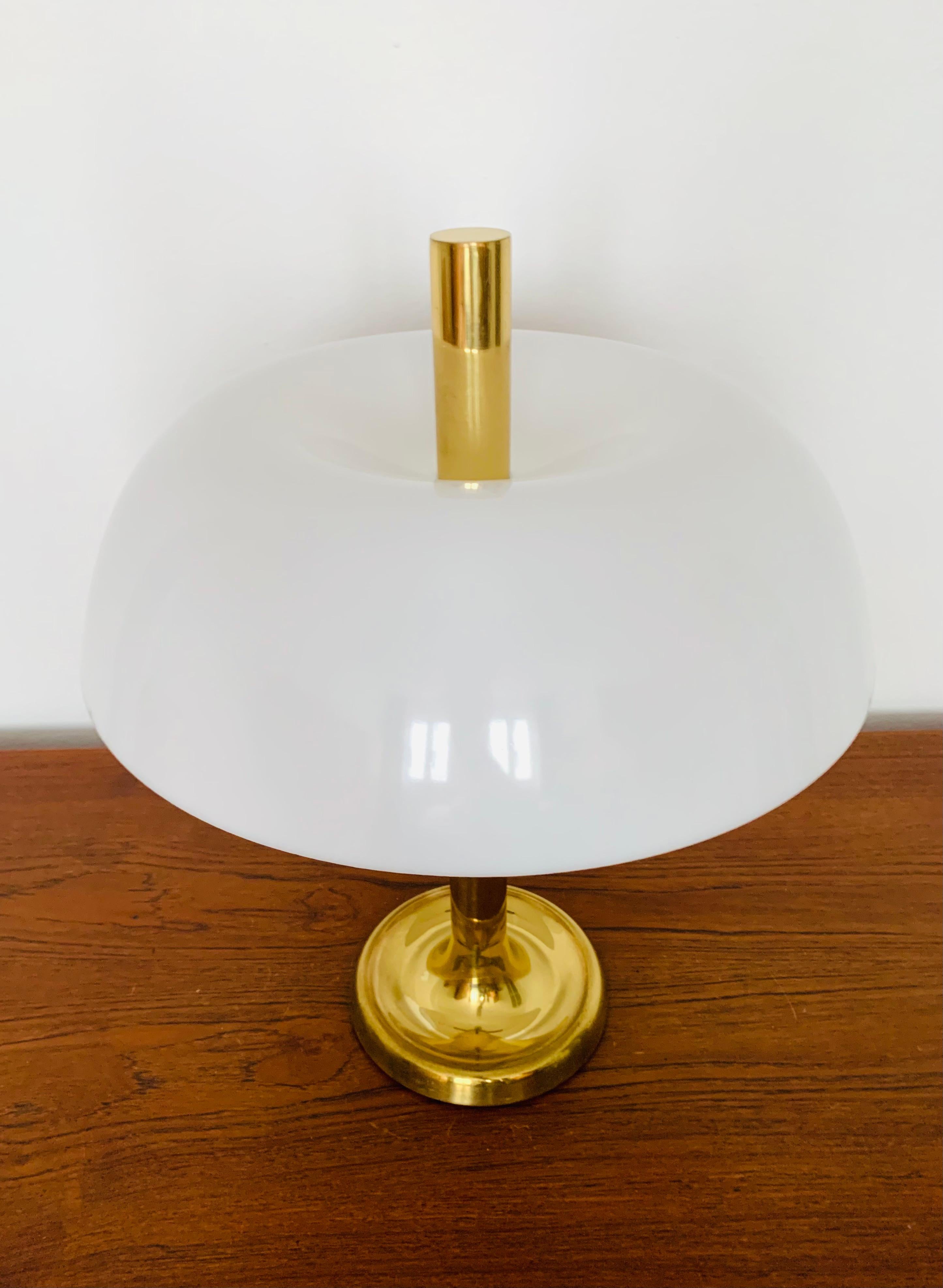 German Brass Table Lamp by Hillebrand
