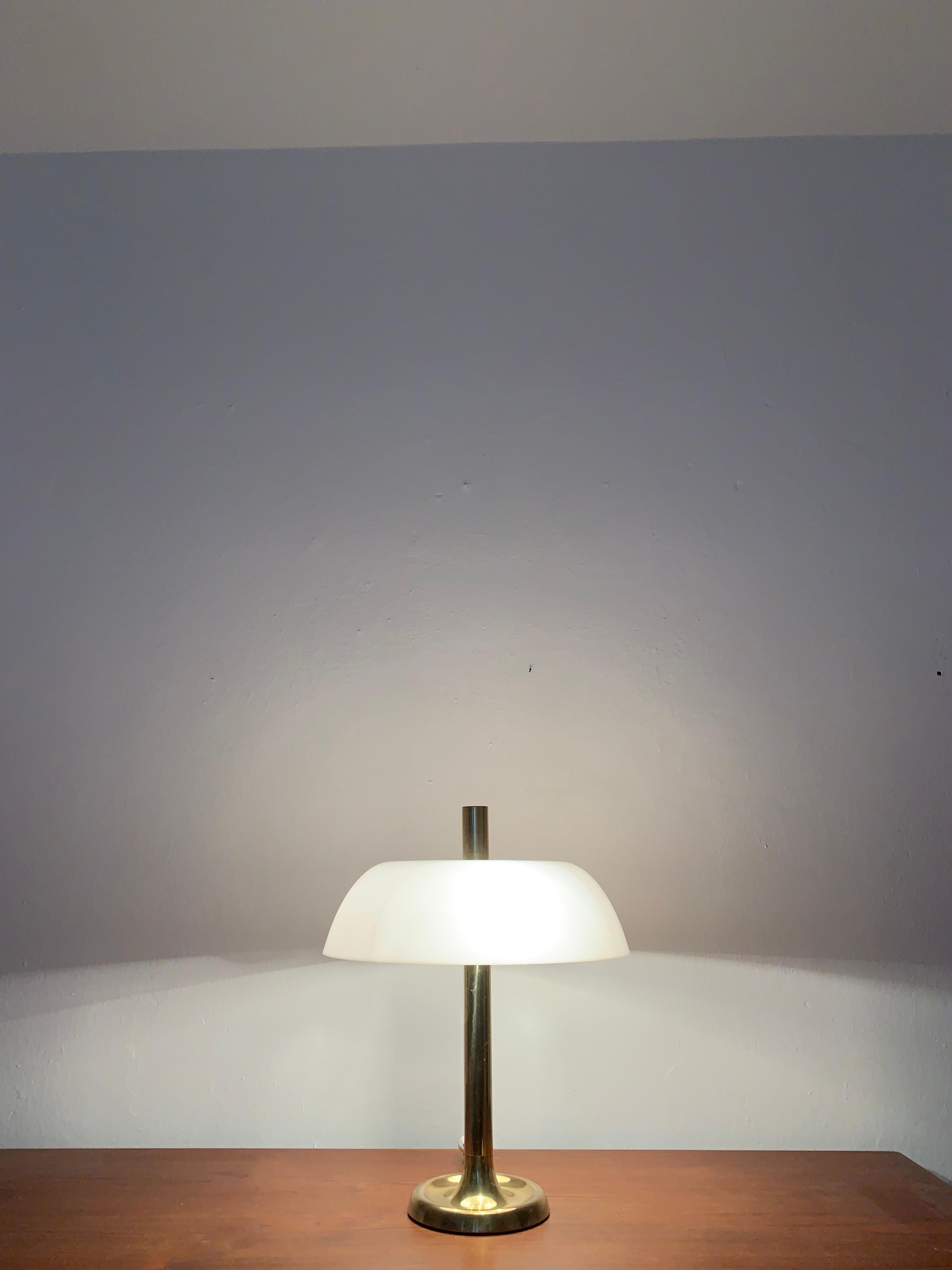 Brass Table Lamp by Hillebrand 1