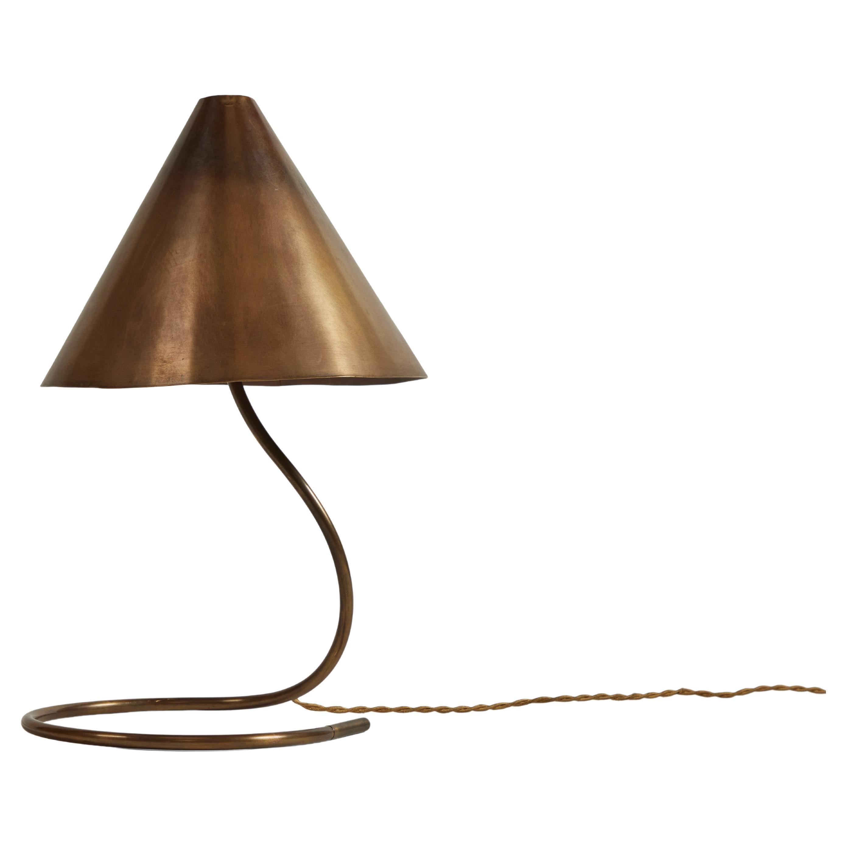 Brass Table Lamp, by JDP Interiors For Sale