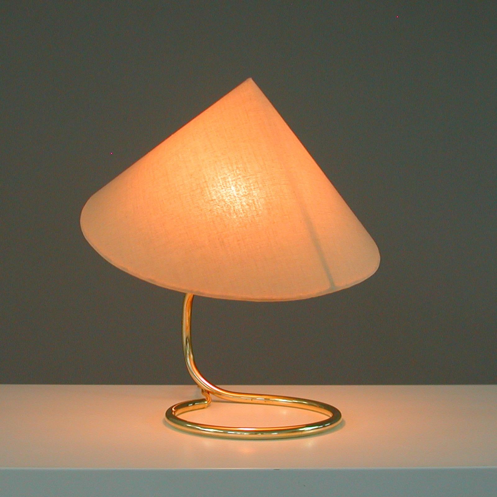 Brass Table Lamp by JT Kalmar, Austria, 1950s 5