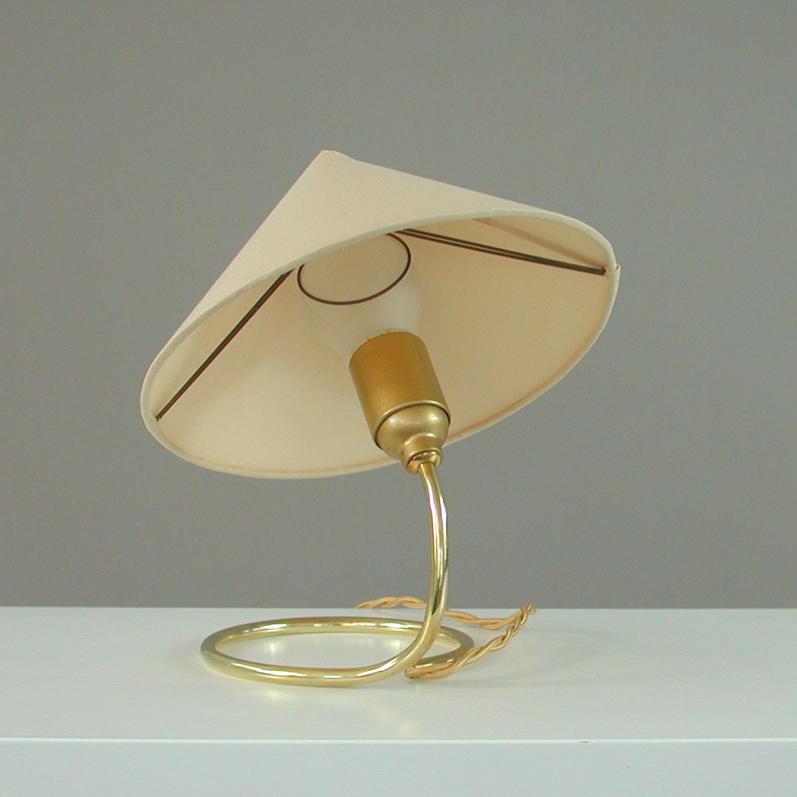 Brass Table Lamp by JT Kalmar, Austria, 1950s In Good Condition In NUEMBRECHT, NRW
