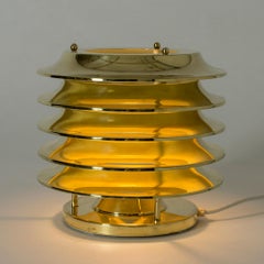 Brass Table Lamp by Kai Ruokonen for Orno, Finland, 1960s