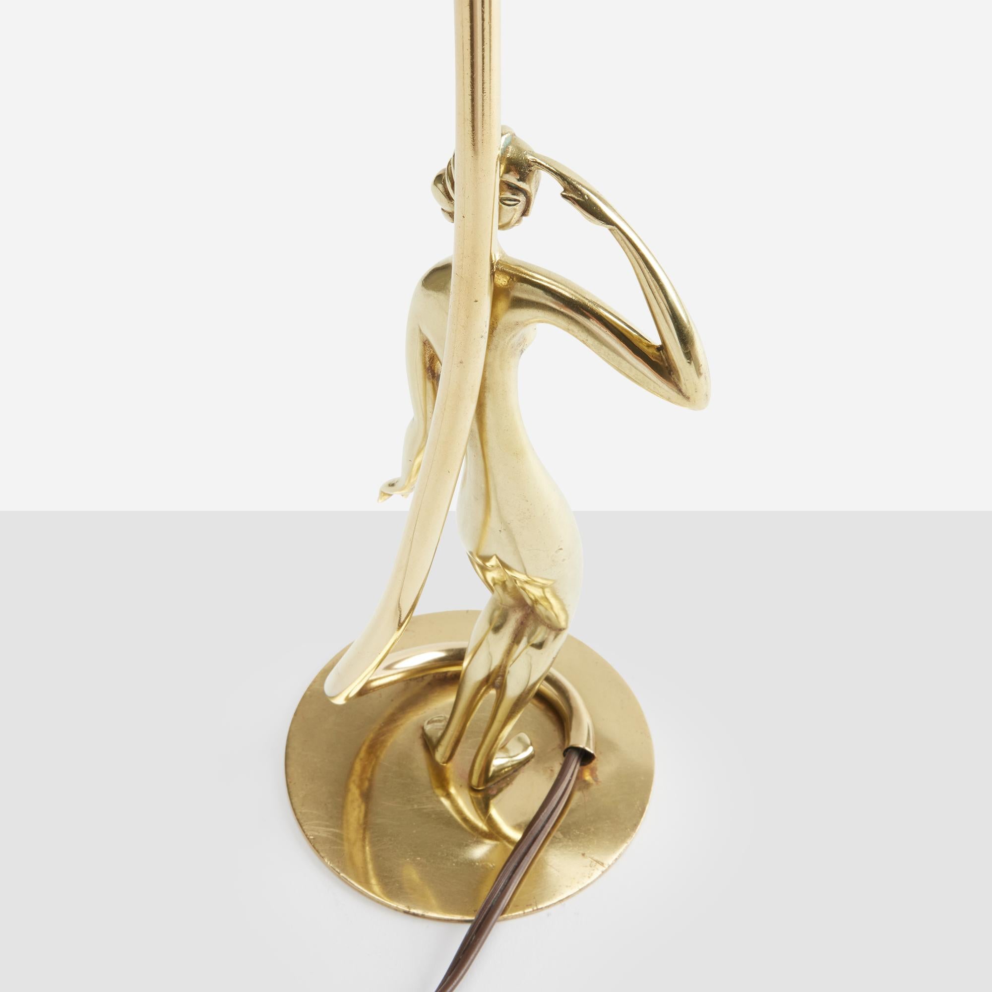 Lampe de table en laiton de Karl Hagenauer en vente 5