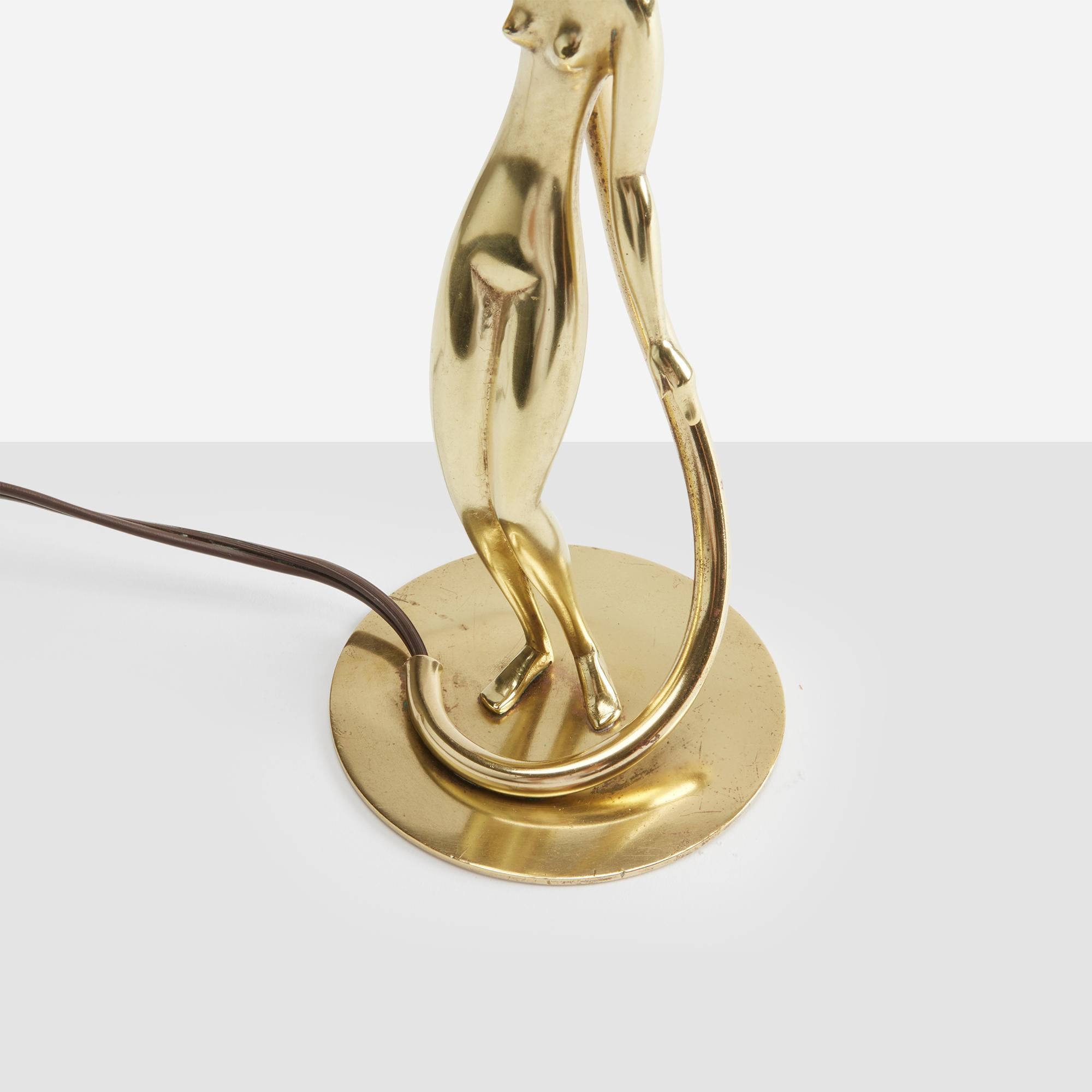 Lampe de table en laiton de Karl Hagenauer en vente 6