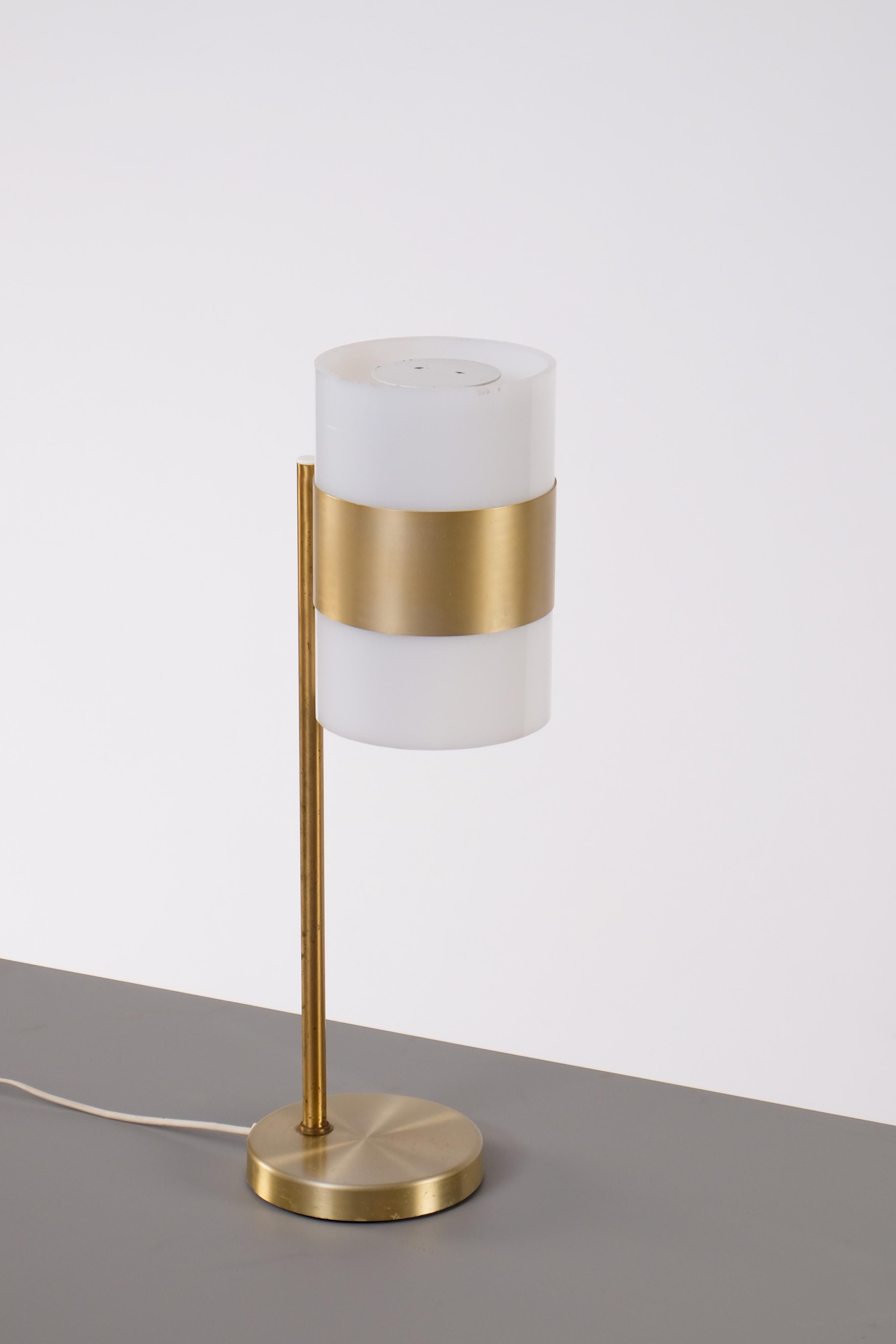 Brass Table Lamp by Luxus, Sweden, 1960s In Good Condition For Sale In Stockholm, SE