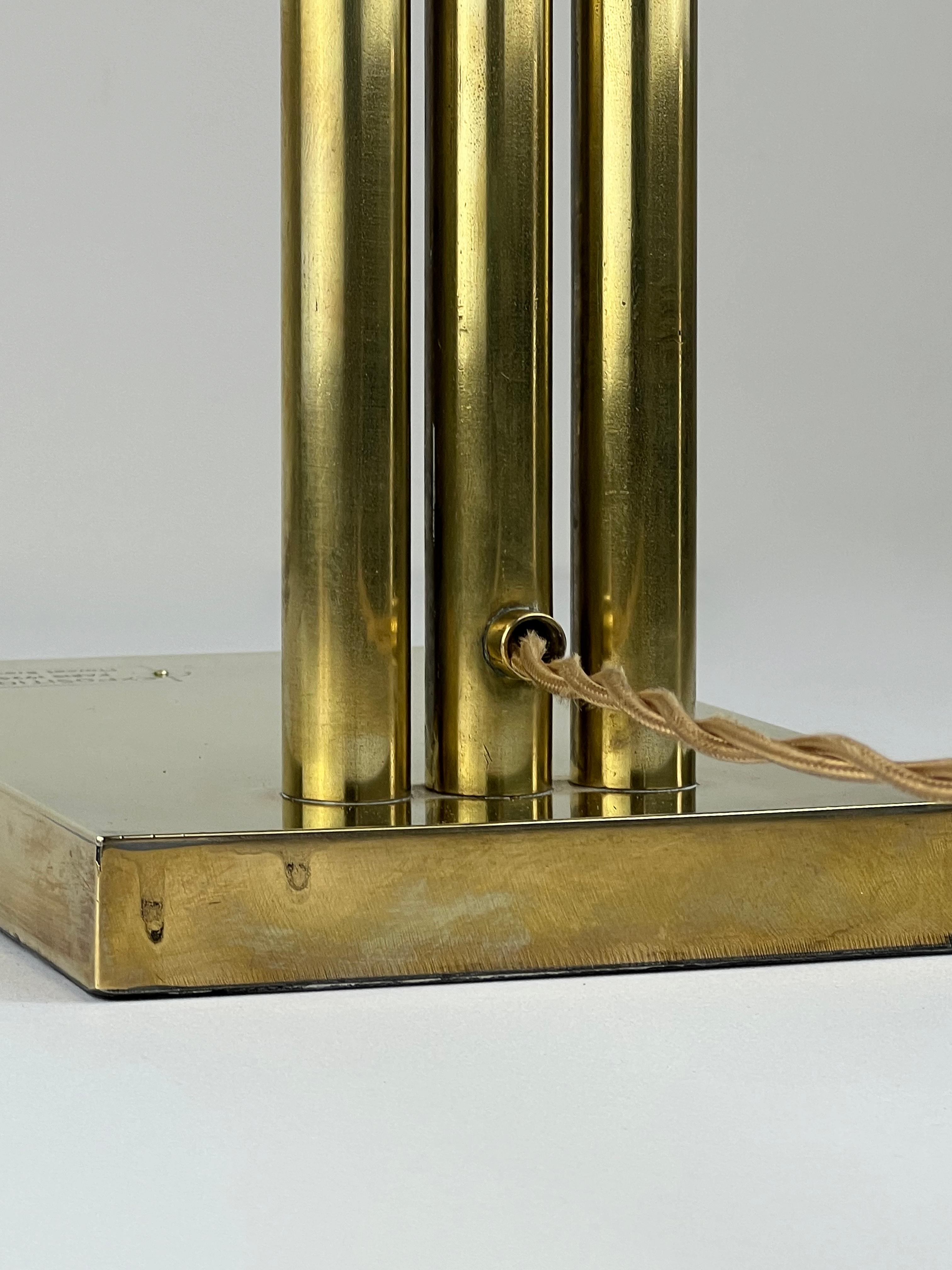 Brass Table Lamp by Marcel Breuer, 1925, Marked 6