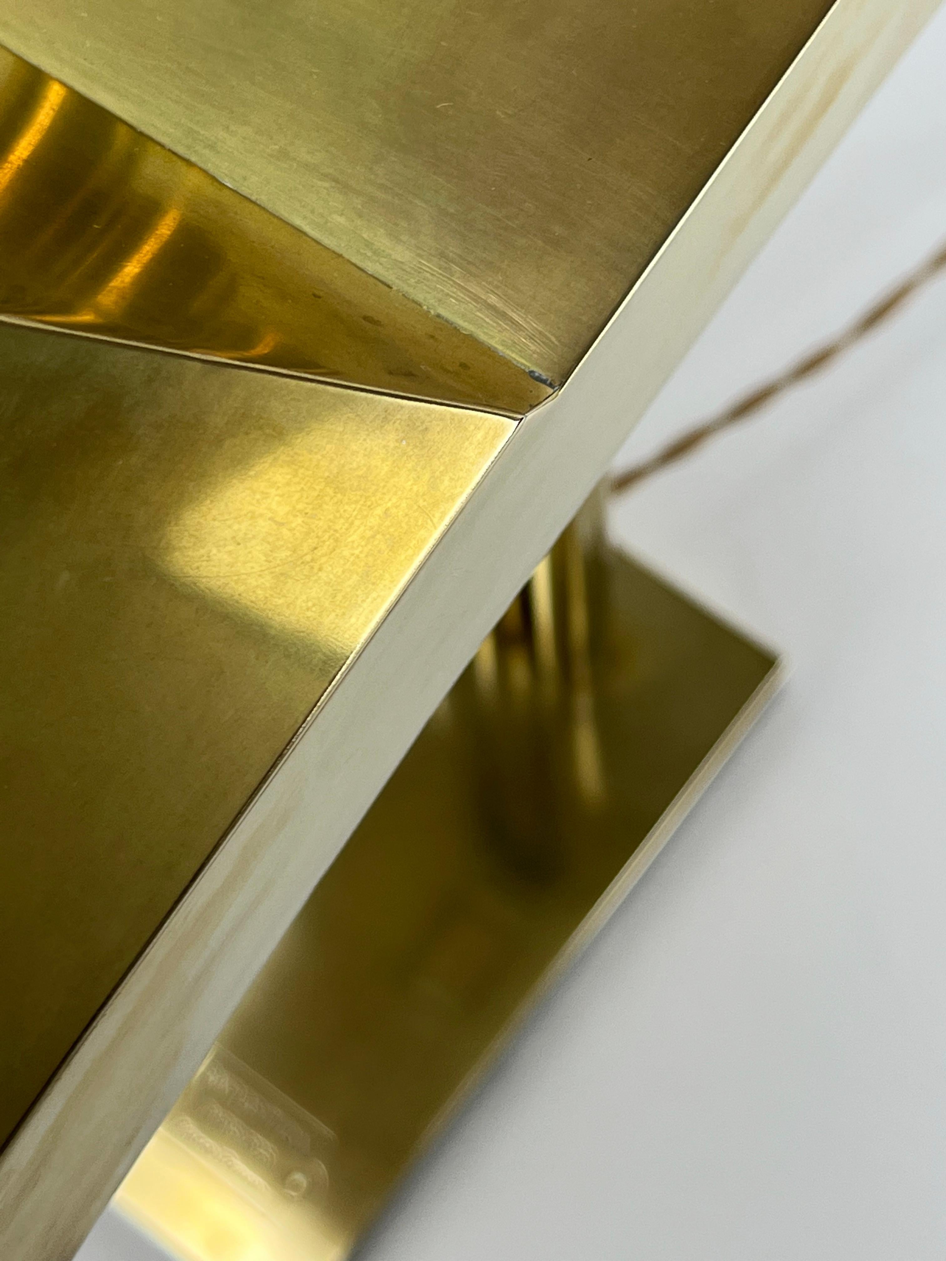 Brass Table Lamp by Marcel Breuer, 1925, Marked 2