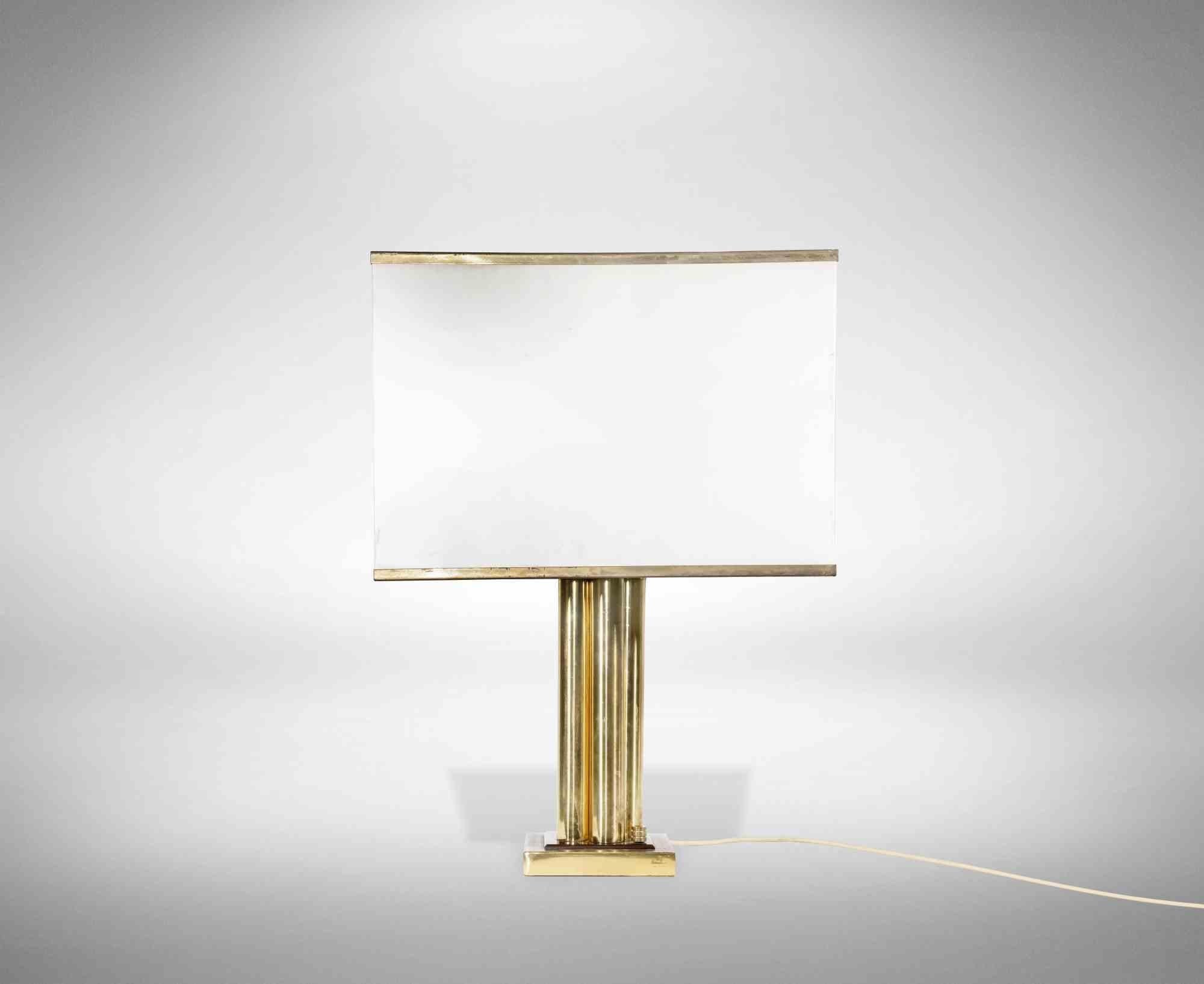 Italian Brass Table Lamp by Romeo Rega, Italy, Early 1970s For Sale