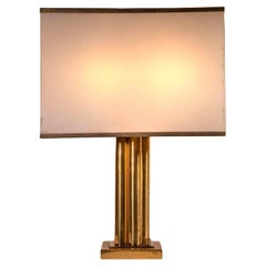 Lampada da tavolo in ottone di Romeo Rega, Italia, primi anni '70