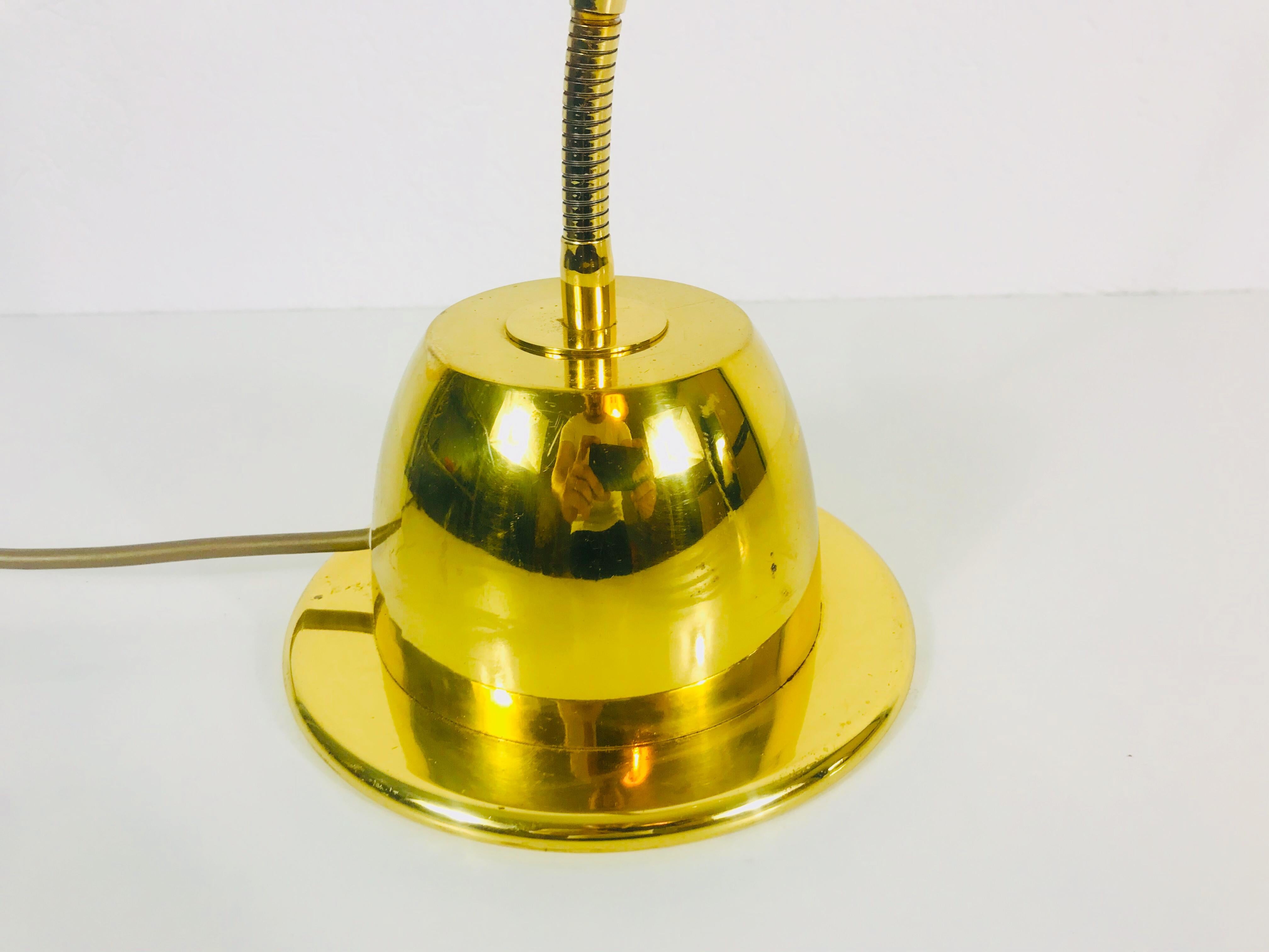 Brass Table Lamp by Schröder Leuchten, 1970s, Germany In Good Condition For Sale In Hagenbach, DE
