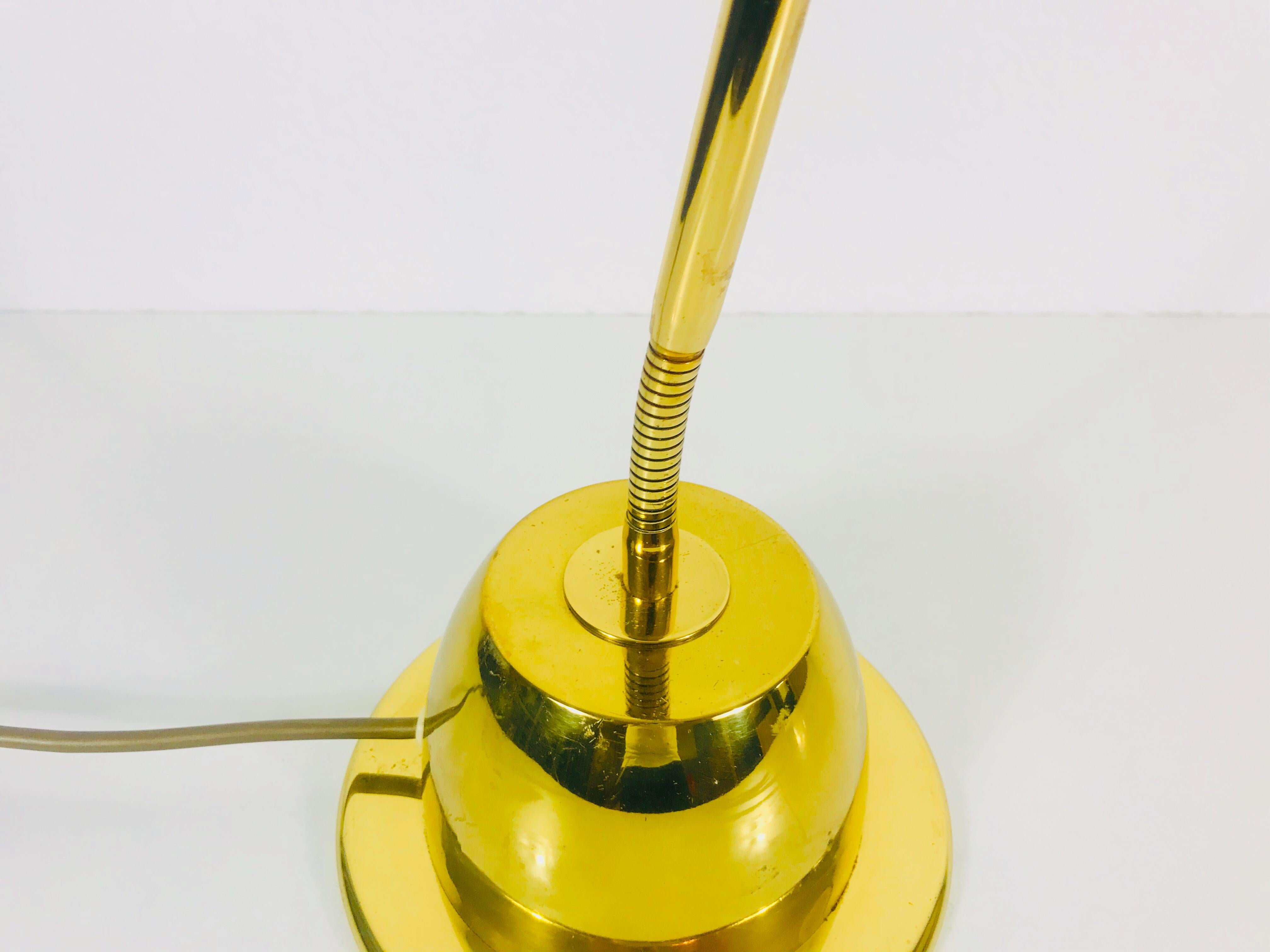 Late 20th Century Brass Table Lamp by Schröder Leuchten, 1970s, Germany For Sale