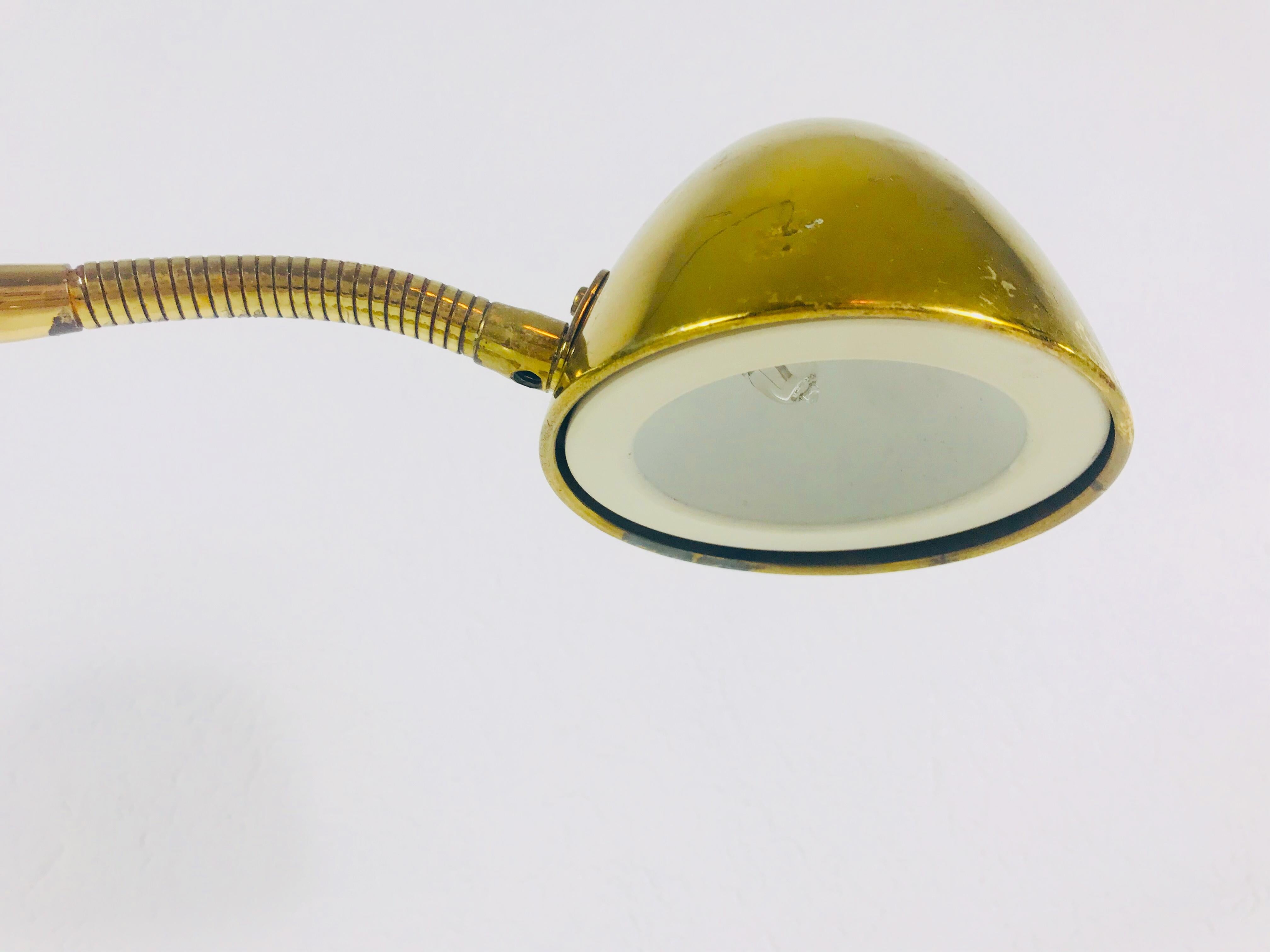 Brass Table Lamp by Schröder Leuchten, 1970s, Germany For Sale 1
