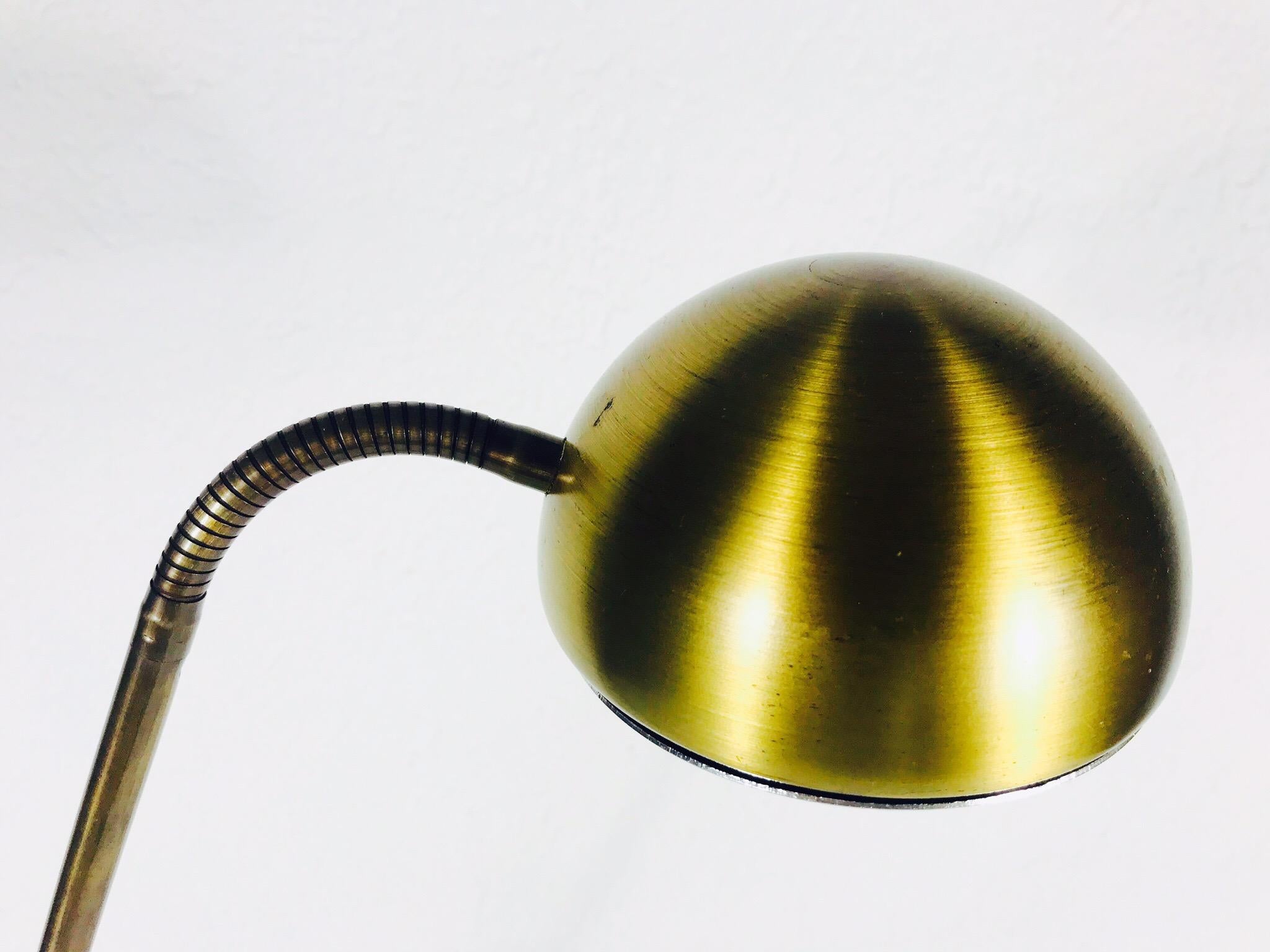 Brass Table Lamp by Sölken Leuchten, 1970s, Germany  In Good Condition For Sale In Hagenbach, DE