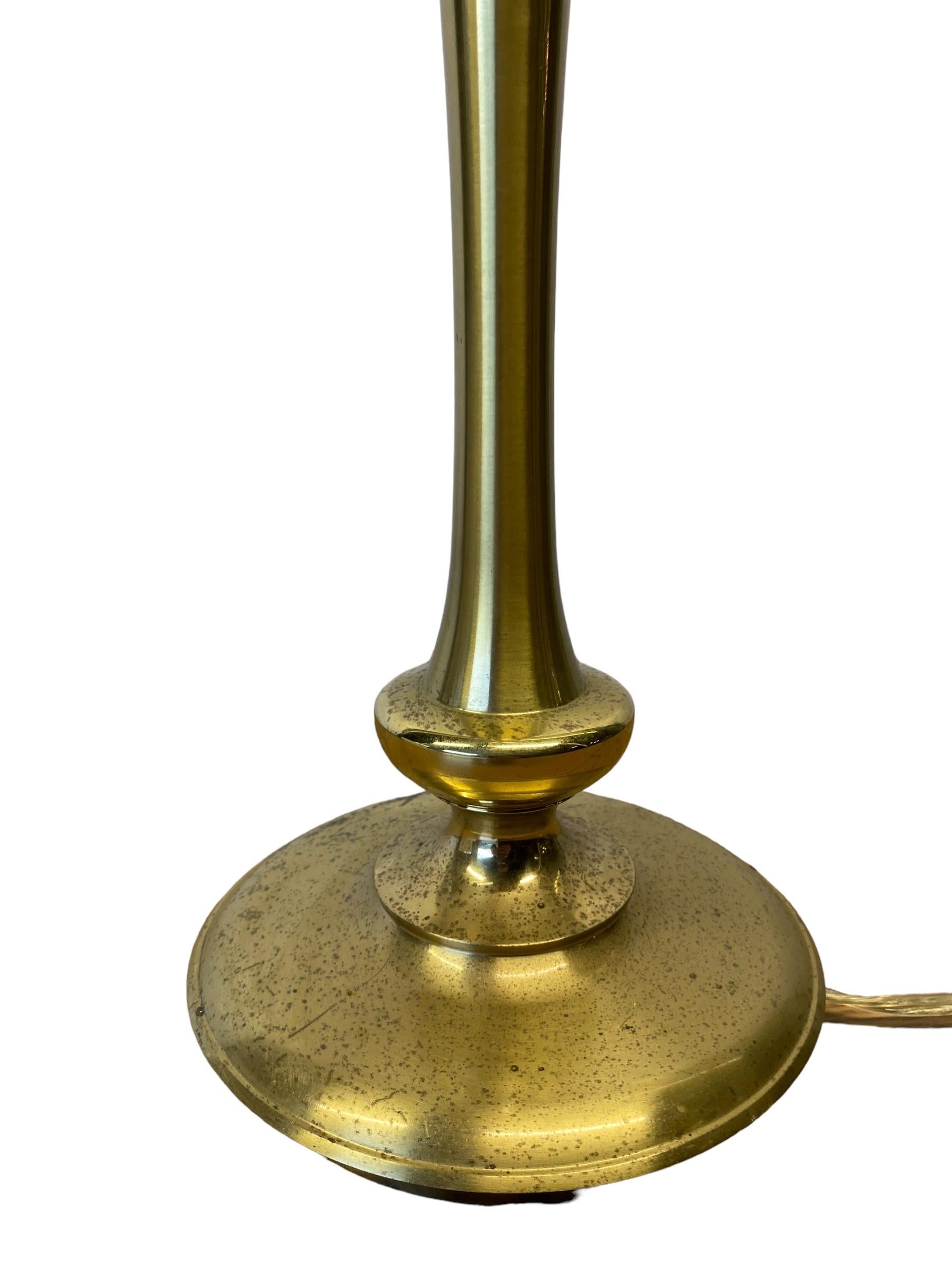 Brass Table Lamp by Stiffel In Fair Condition For Sale In Brooklyn, NY