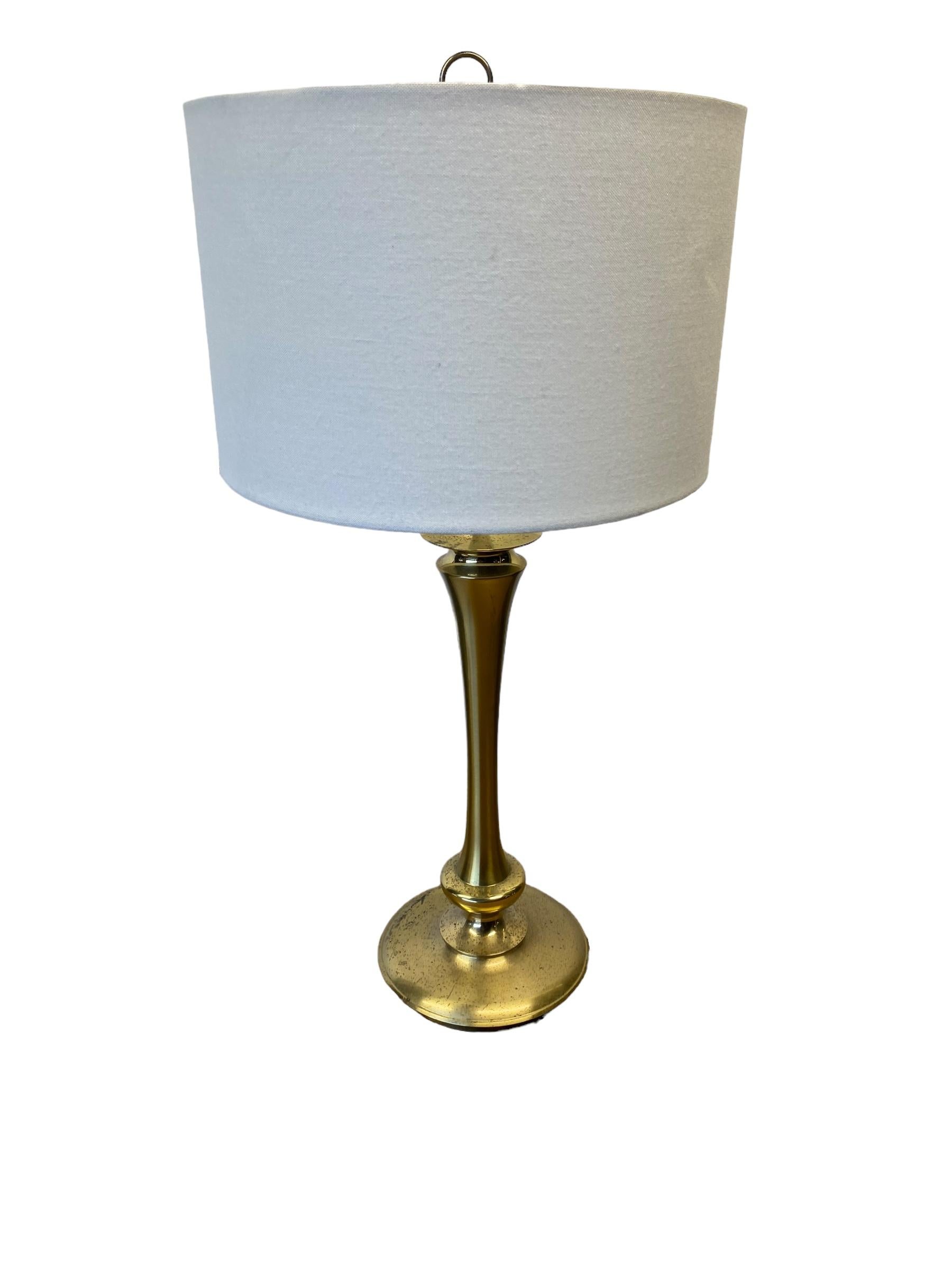 Brass Table Lamp by Stiffel For Sale 2