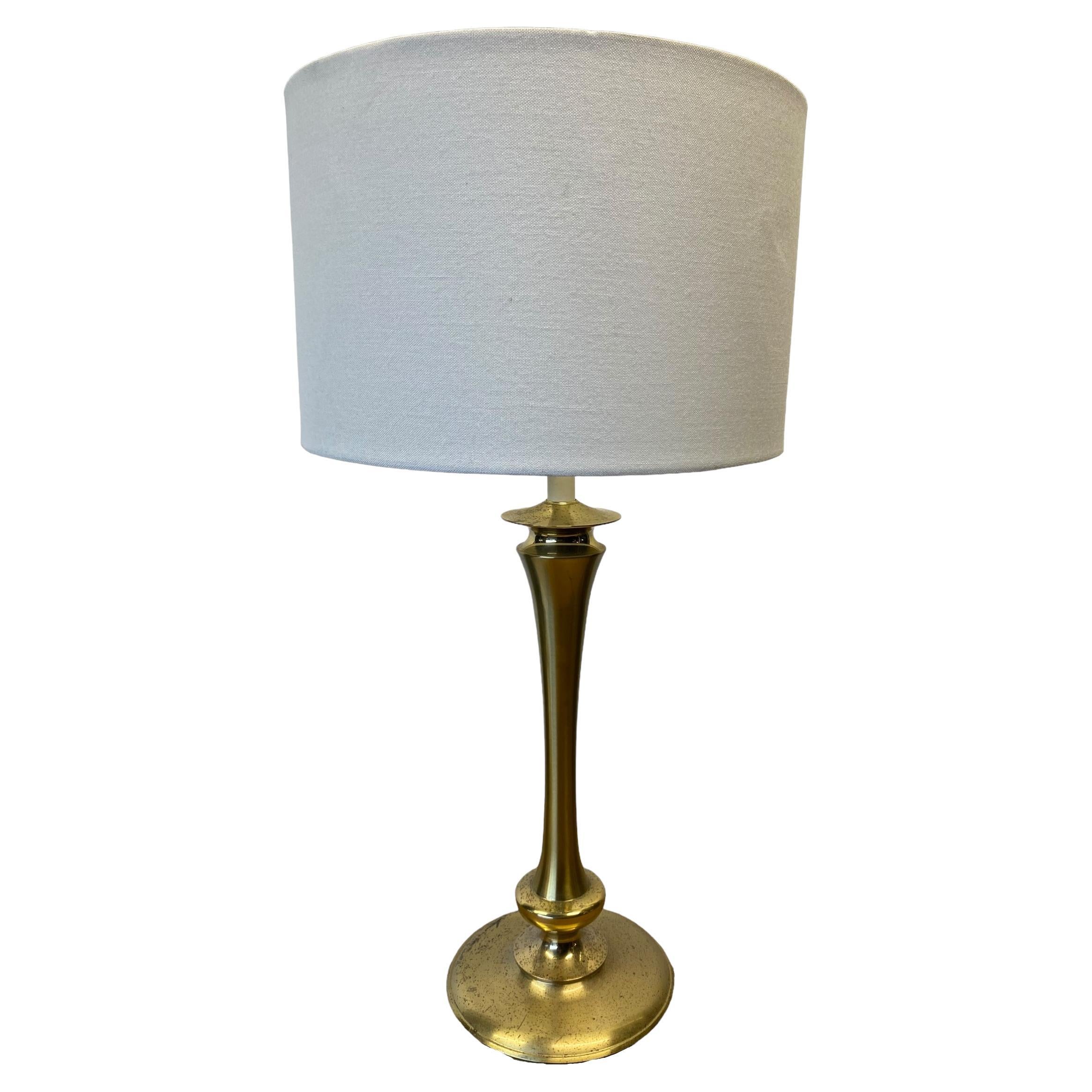 Brass Table Lamp by Stiffel For Sale