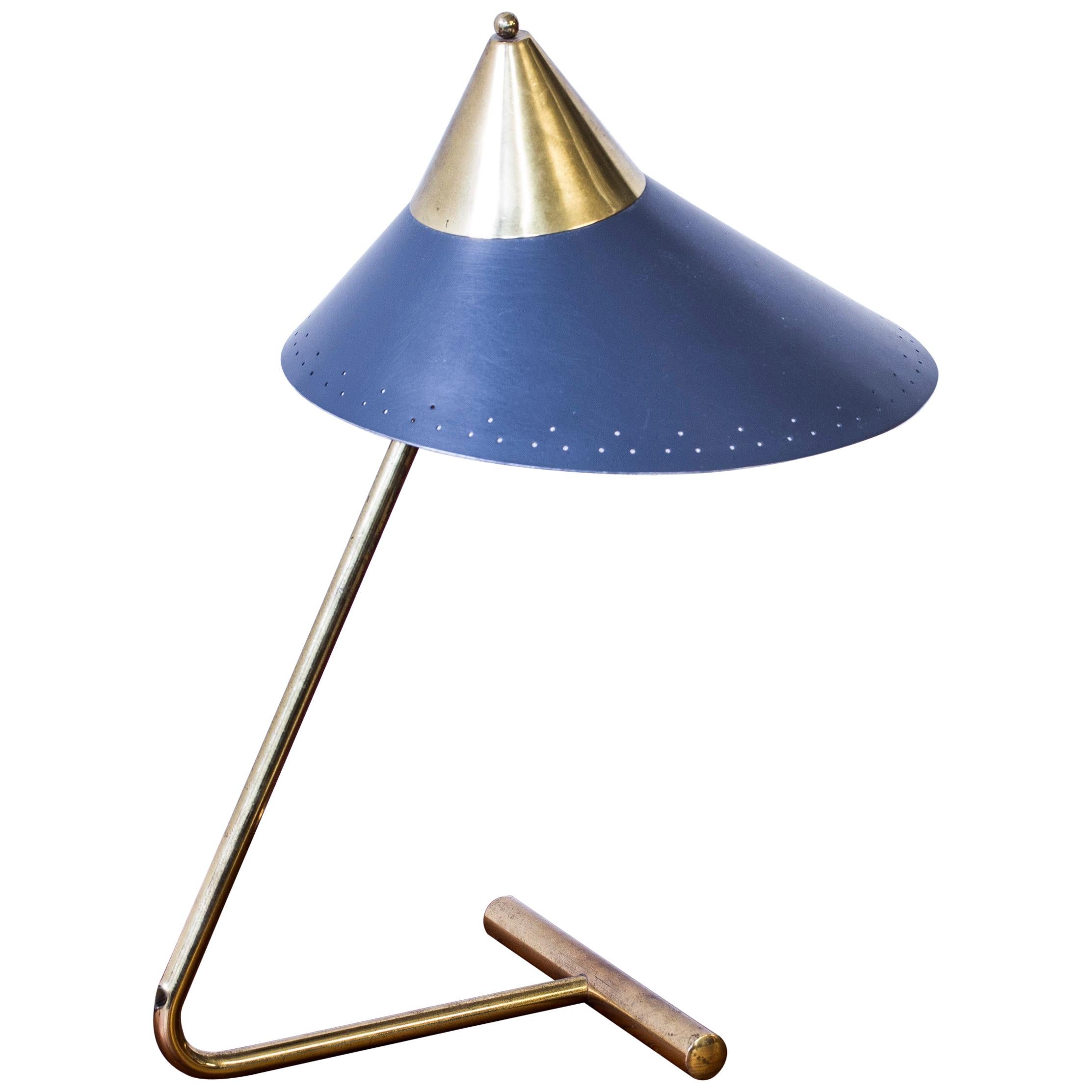 Brass Table Lamp by Svend Aage Holm Sørensen, Denmark, 1950s
