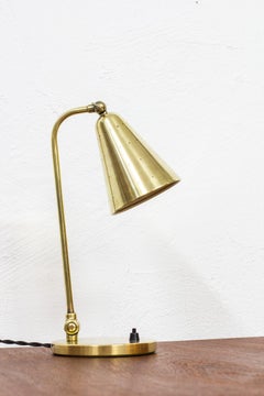 Brass Table Lamp by Svend Aageholm Sørensen, Holm Sørensen & Co, Denmark, 1950s