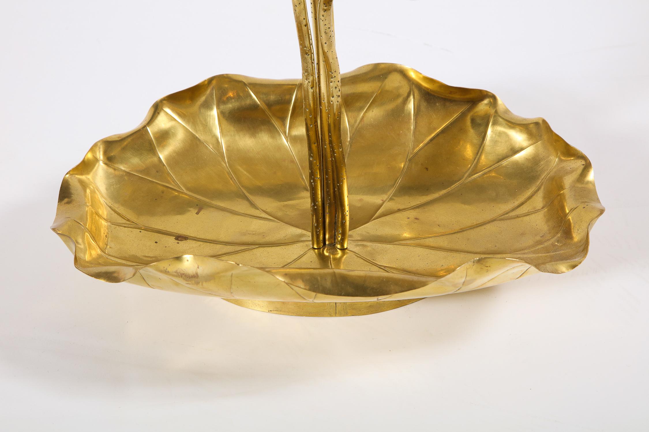 Hand-Crafted Brass Table Lamp, circa 1950