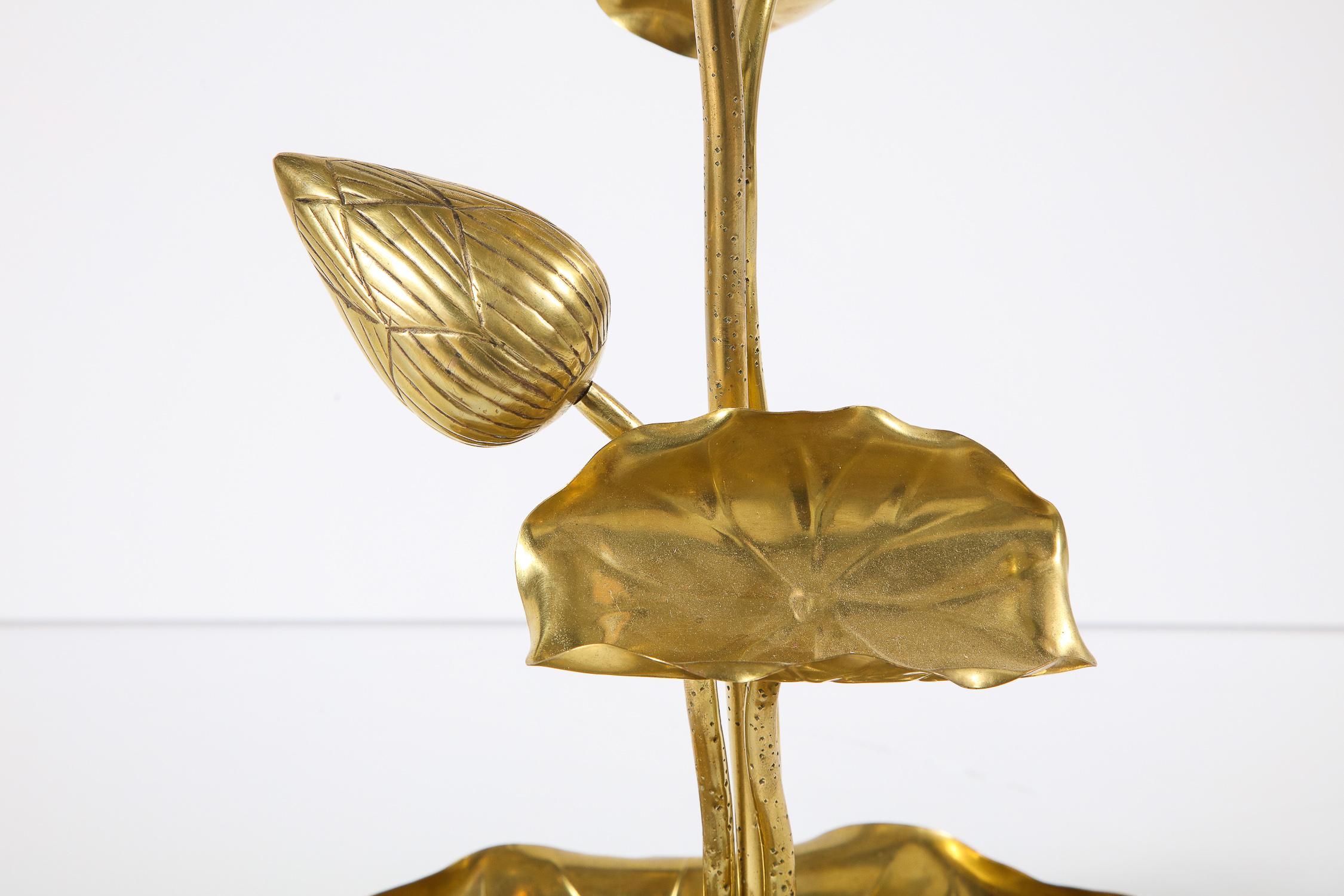 Brass Table Lamp, circa 1950 In Good Condition In New York, NY