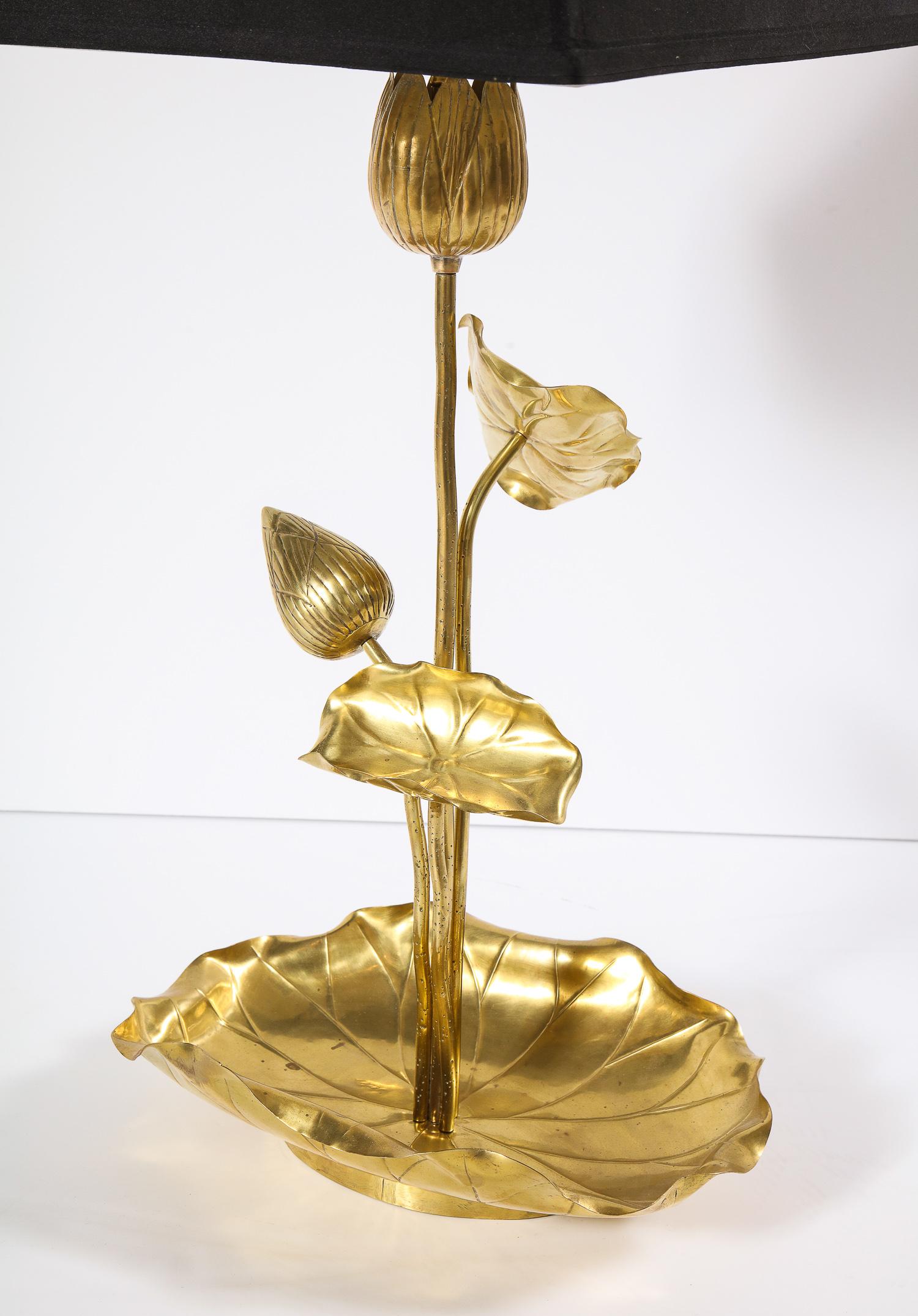 Mid-20th Century Brass Table Lamp, circa 1950