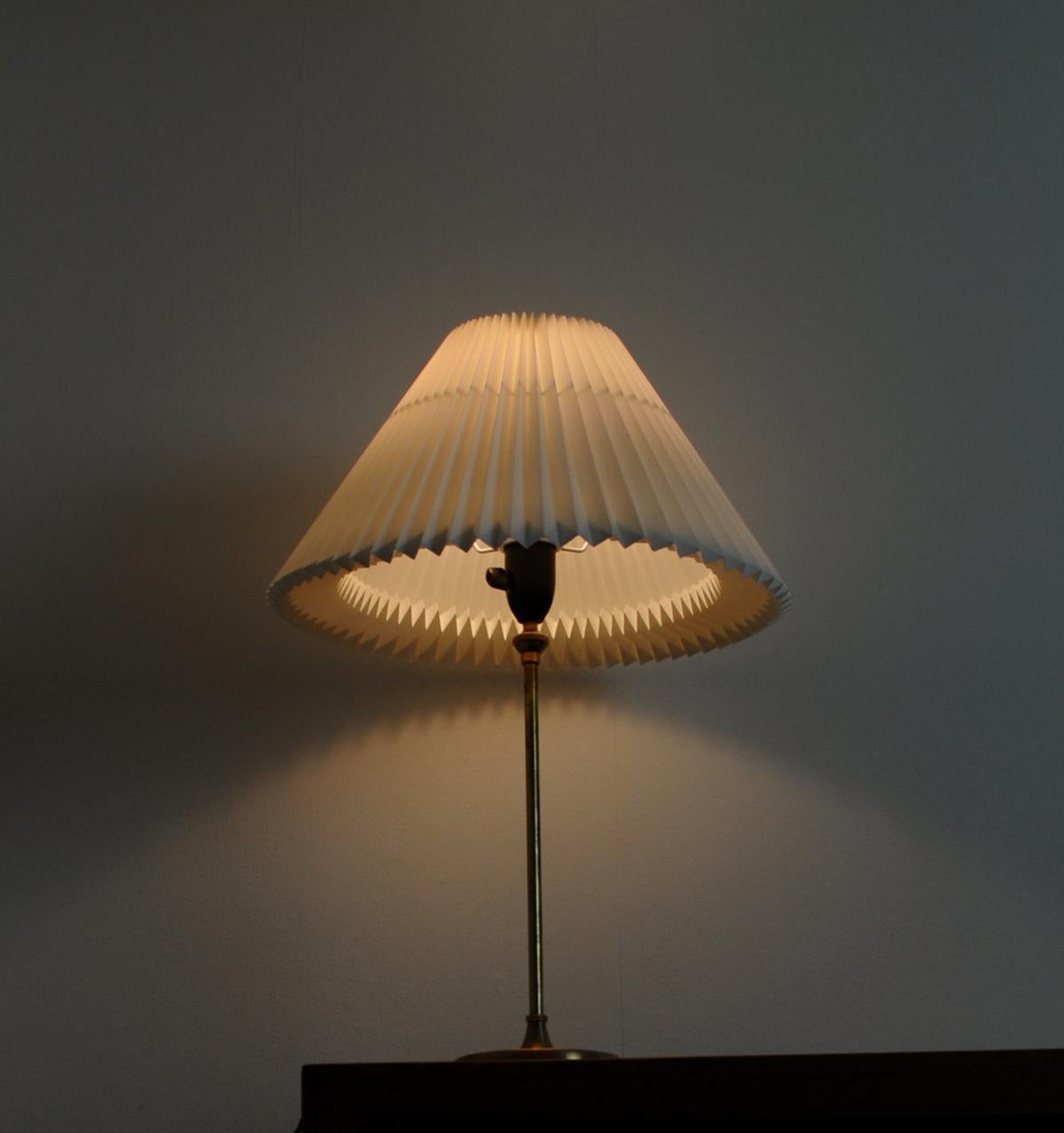 Brass Table Lamp Designed by Esben Klint for Le Klint, 1948 7